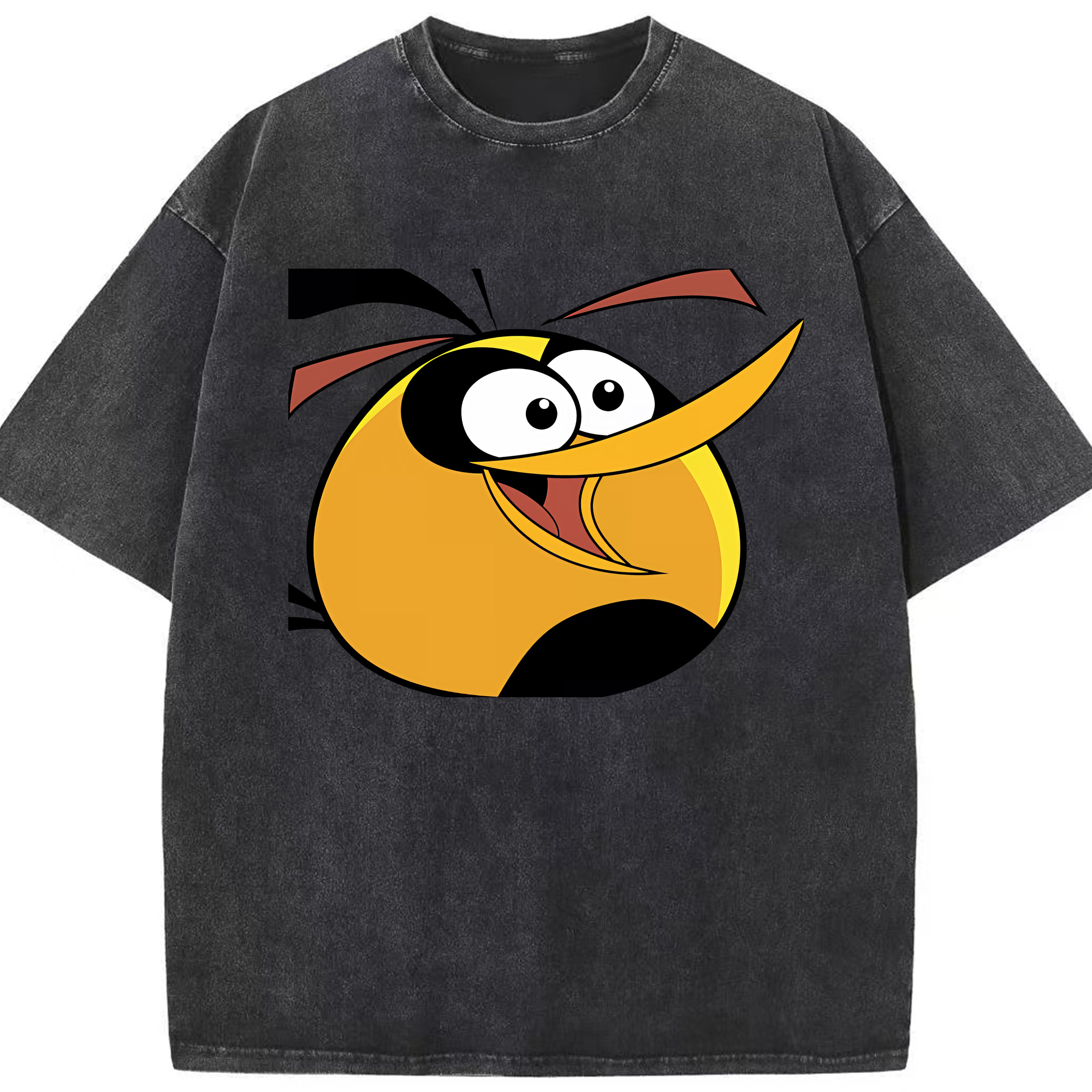 （画像用） Angry Birds アングリーバード 綿100% ヴィンテージ風 半袖Tシャツ（フロントプリント）