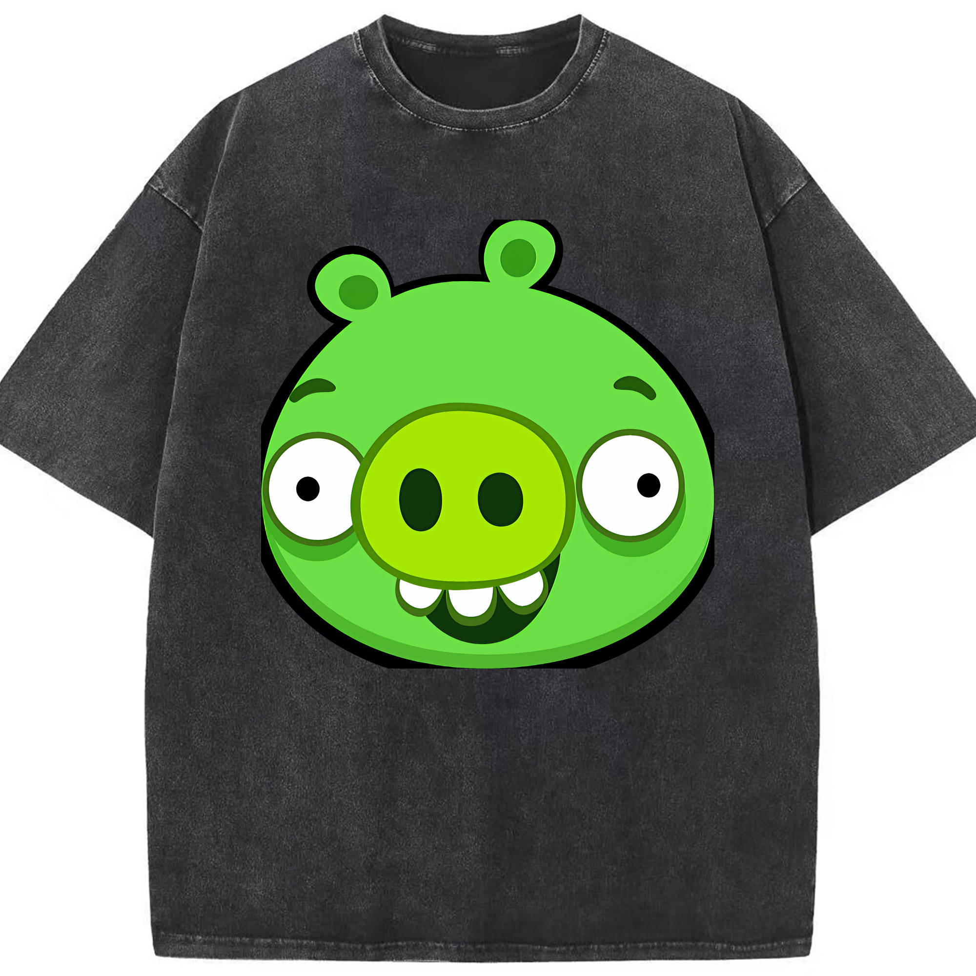 （画像用） Angry Birds アングリーバード 綿100% ヴィンテージ風 半袖Tシャツ（フロントプリント）
