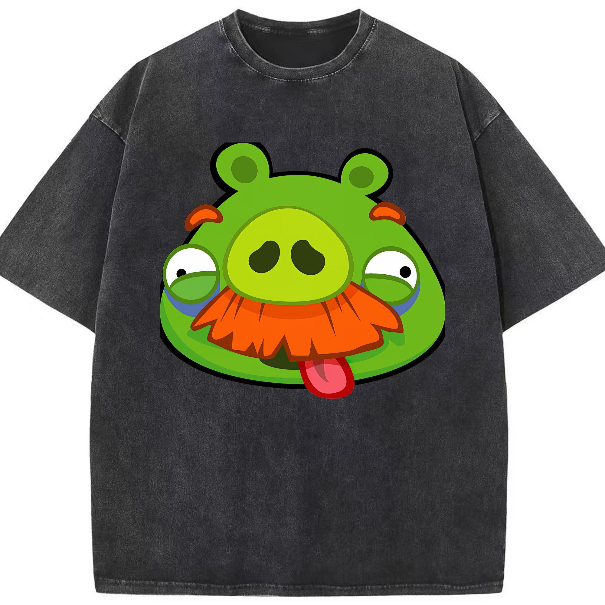 （画像用） Angry Birds アングリーバード 綿100% ヴィンテージ風 半袖Tシャツ（フロントプリント）