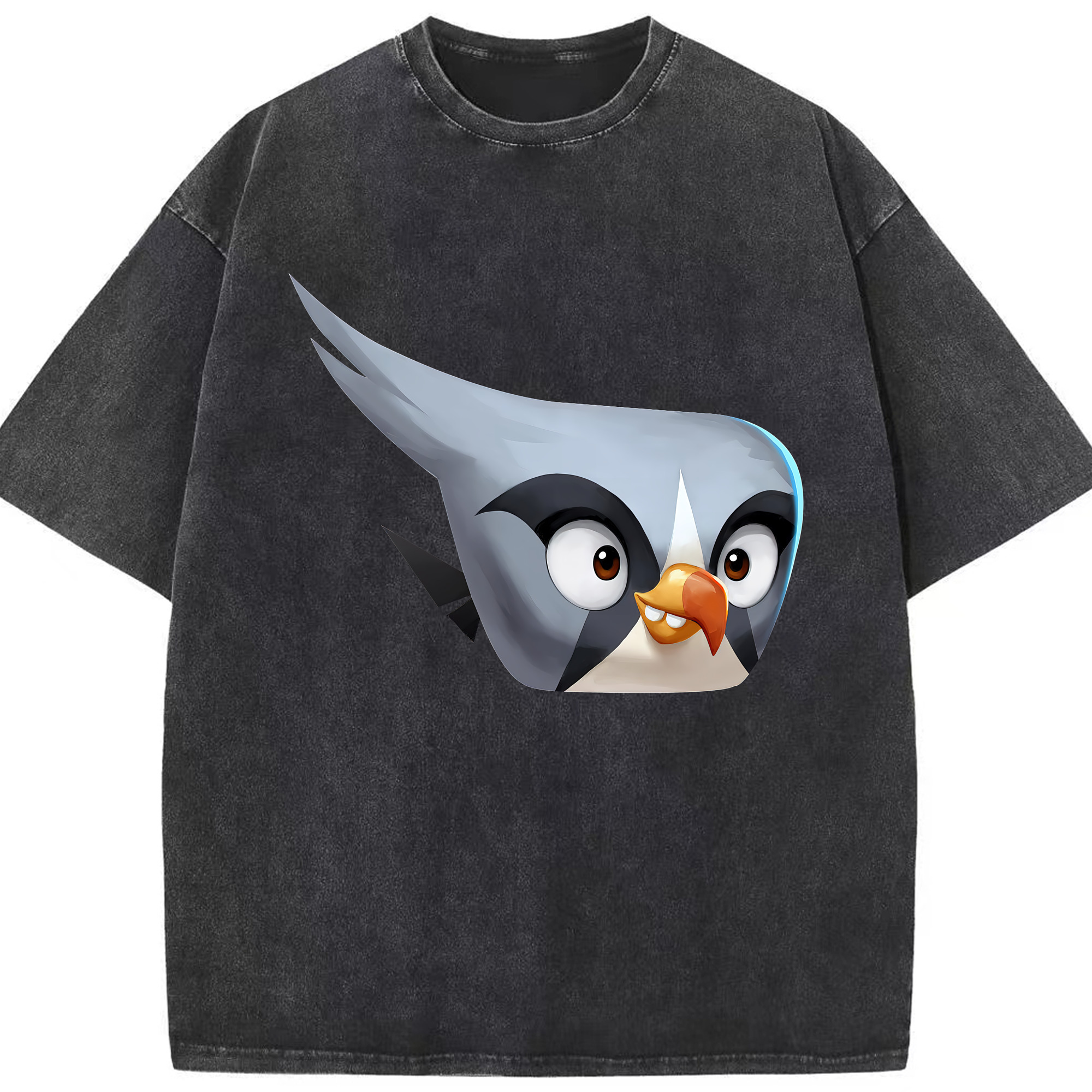 （画像用） Angry Birds アングリーバード 綿100% ヴィンテージ風 半袖Tシャツ（フロントプリント）