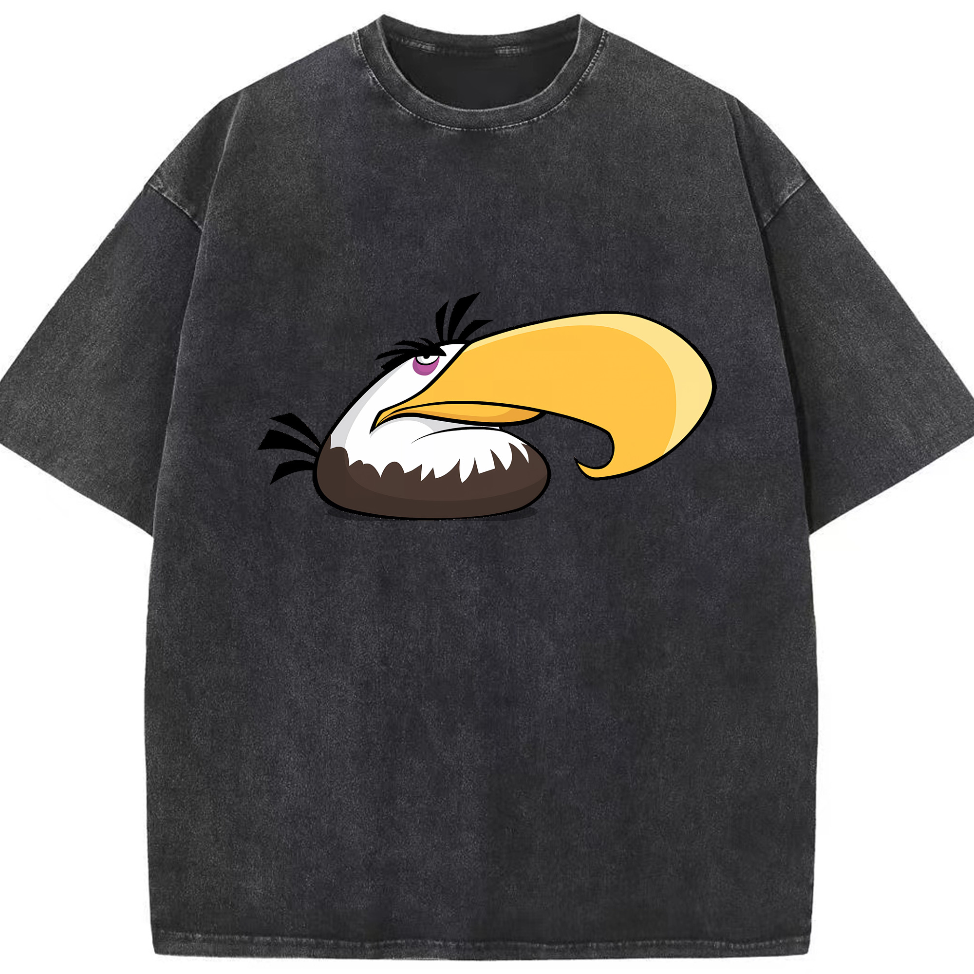 （画像用） Angry Birds アングリーバード 綿100% ヴィンテージ風 半袖Tシャツ（フロントプリント）