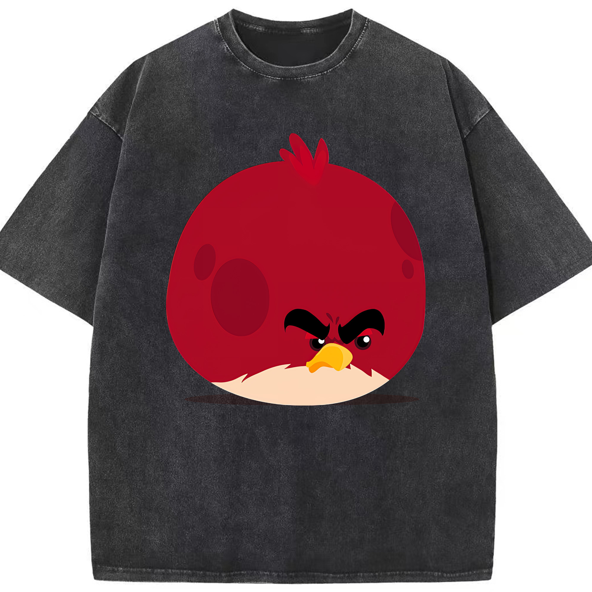 （画像用） Angry Birds アングリーバード 綿100% ヴィンテージ風 半袖Tシャツ（フロントプリント）