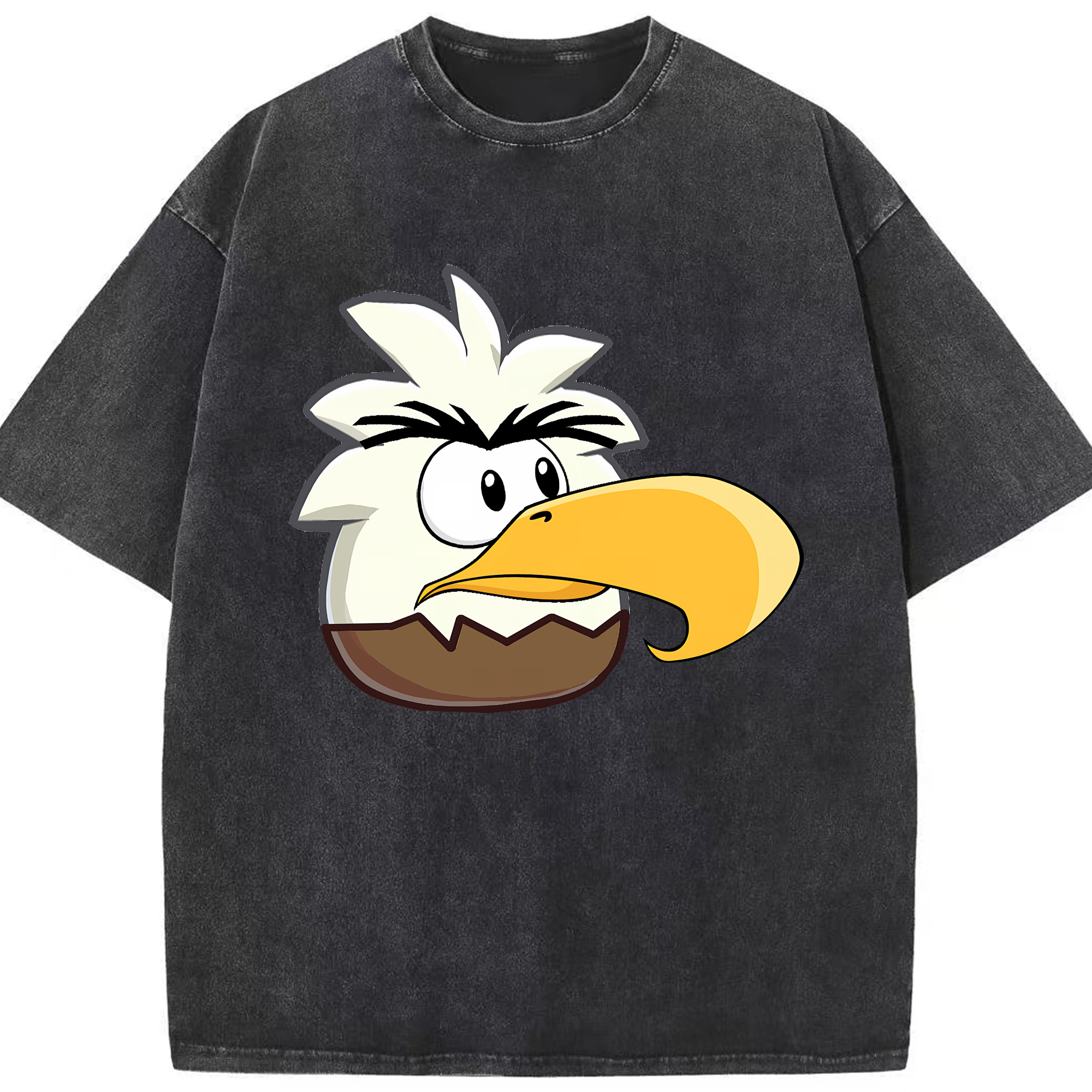 （画像用） Angry Birds アングリーバード 綿100% ヴィンテージ風 半袖Tシャツ（フロントプリント）