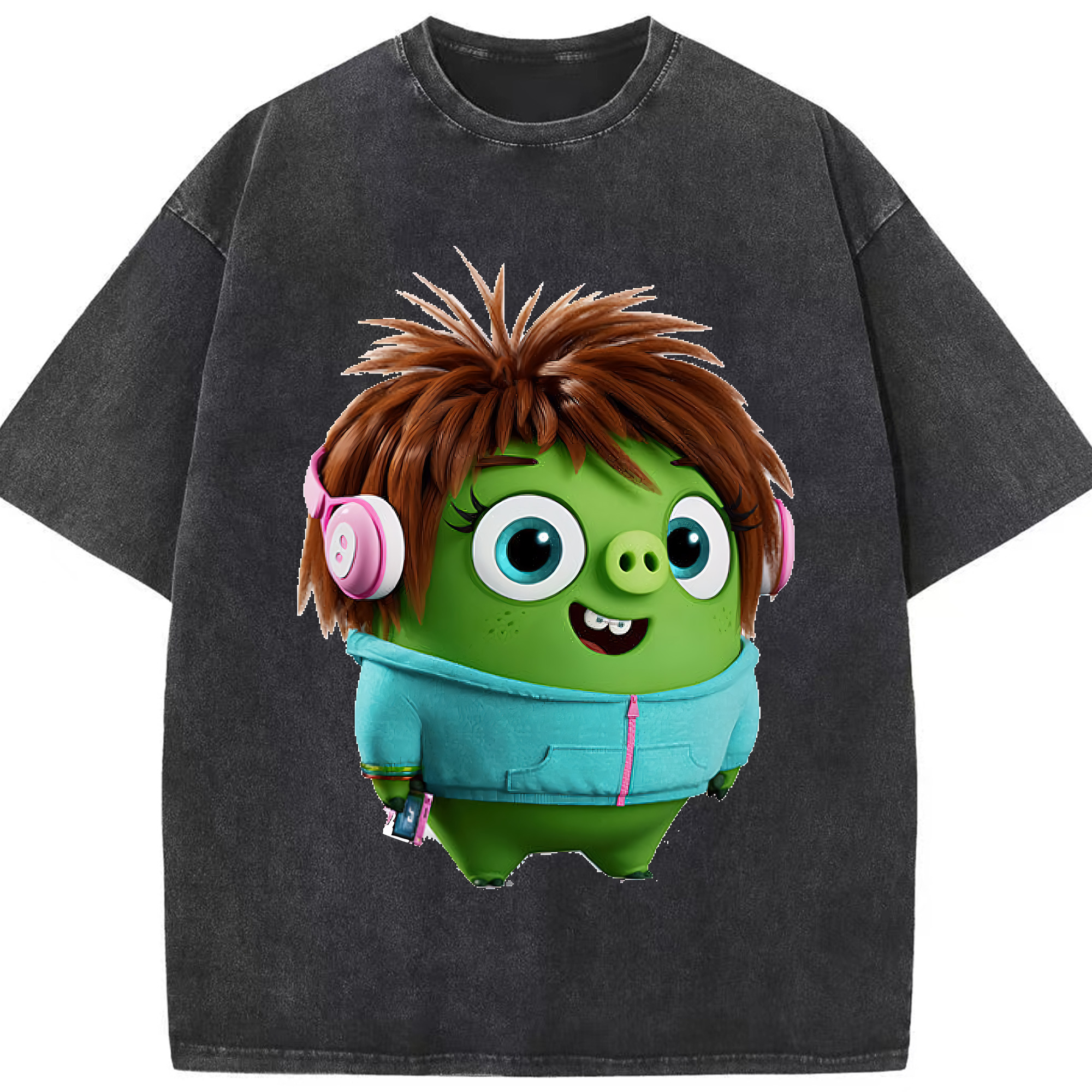 （画像用） Angry Birds アングリーバード 綿100% ヴィンテージ風 半袖Tシャツ（フロントプリント）