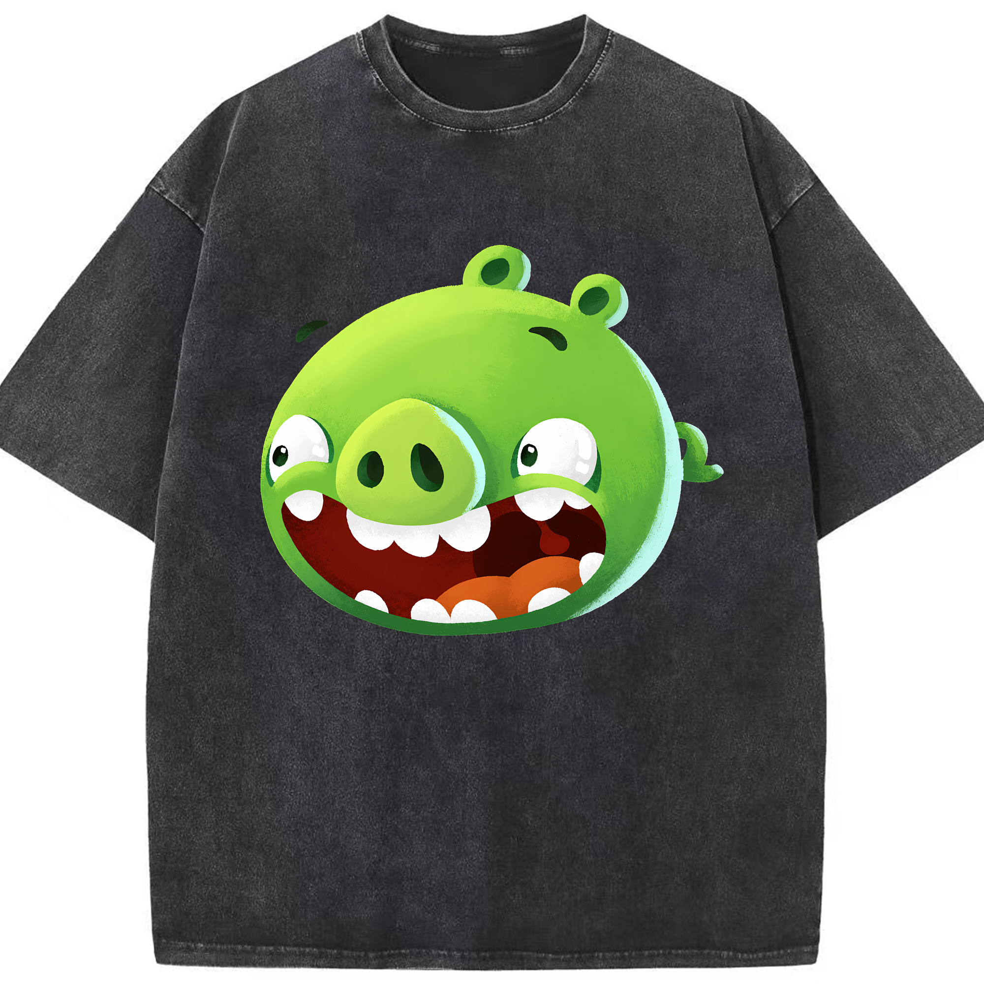 （画像用） Angry Birds アングリーバード 綿100% ヴィンテージ風 半袖Tシャツ（フロントプリント）