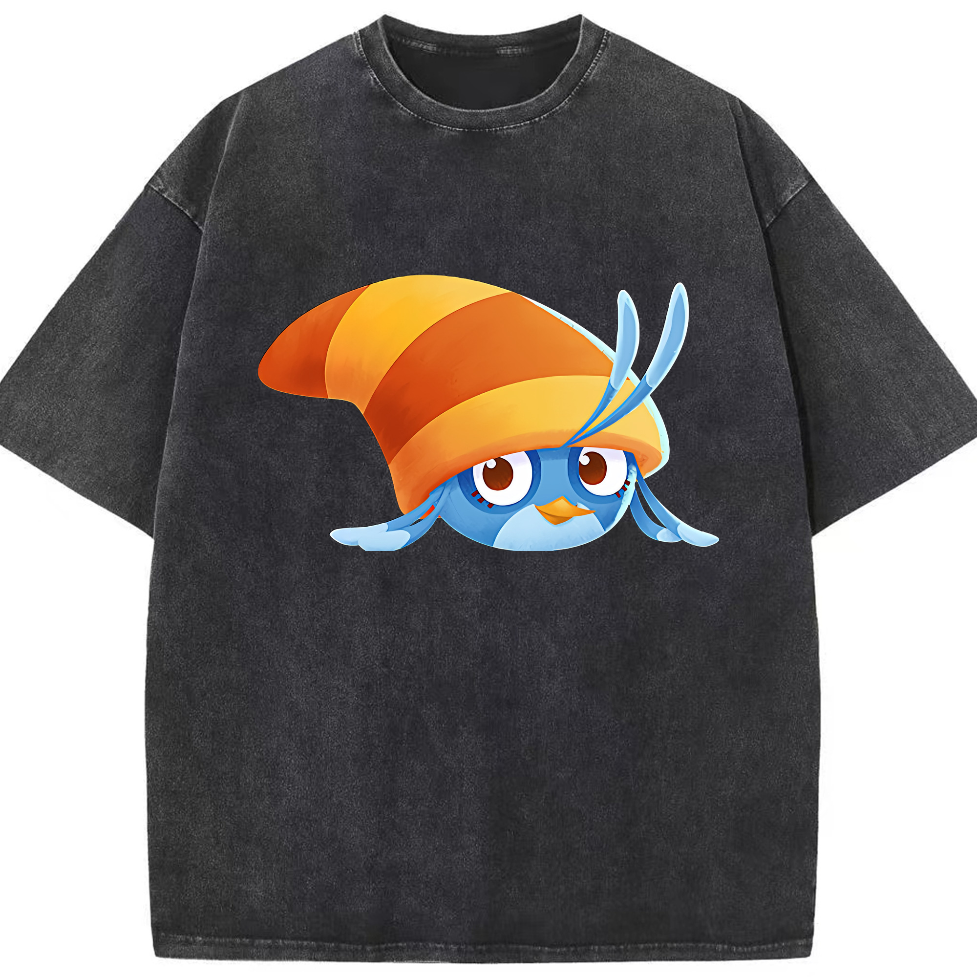 （画像用） Angry Birds アングリーバード 綿100% ヴィンテージ風 半袖Tシャツ（フロントプリント）