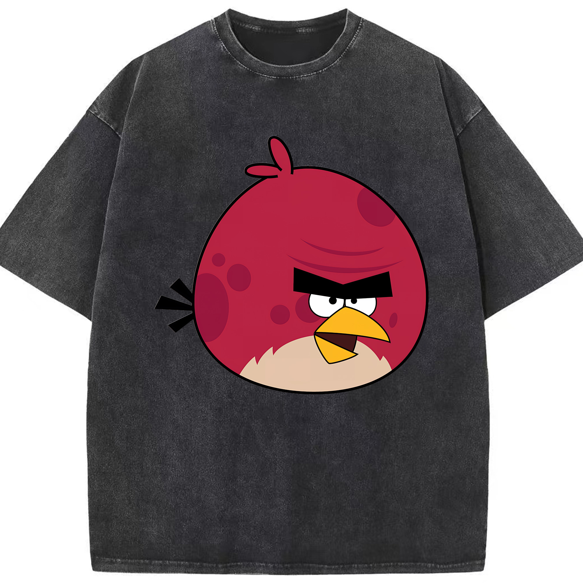 （画像用） Angry Birds アングリーバード 綿100% ヴィンテージ風 半袖Tシャツ（フロントプリント）