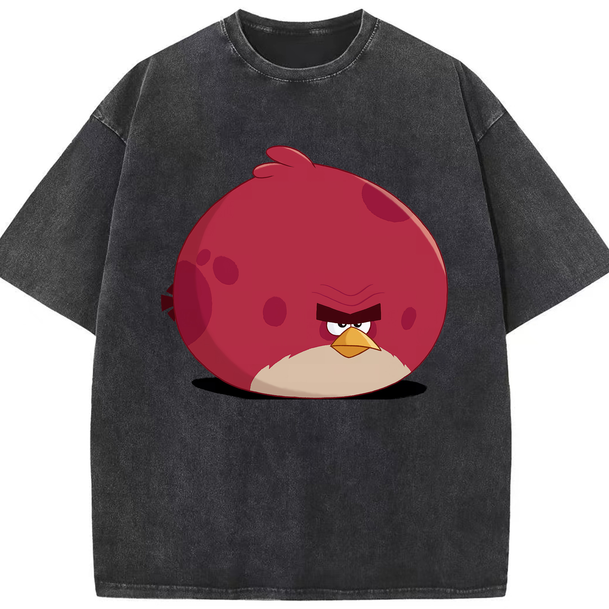 （画像用） Angry Birds アングリーバード 綿100% ヴィンテージ風 半袖Tシャツ（フロントプリント）
