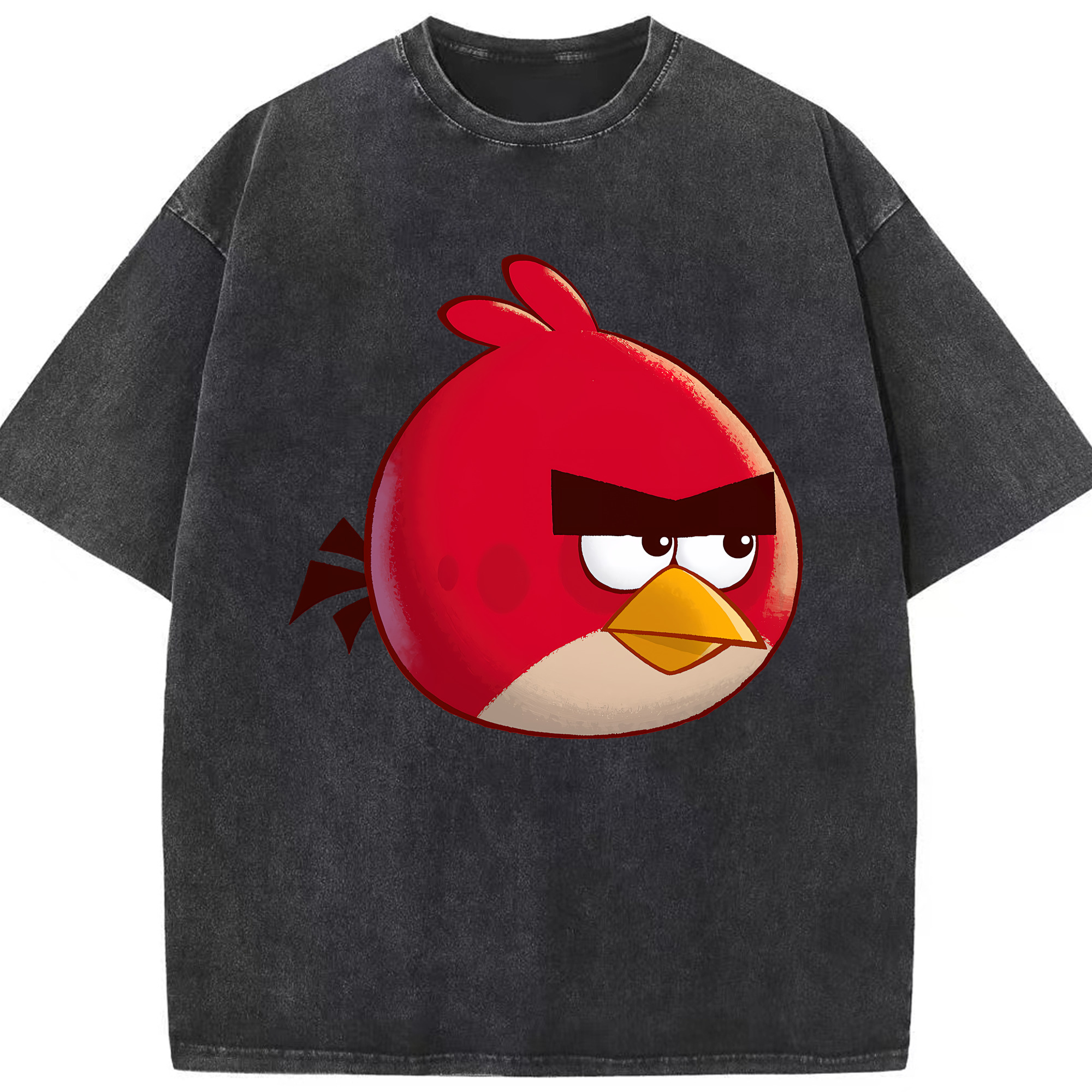 （画像用） Angry Birds アングリーバード 綿100% ヴィンテージ風 半袖Tシャツ（フロントプリント）