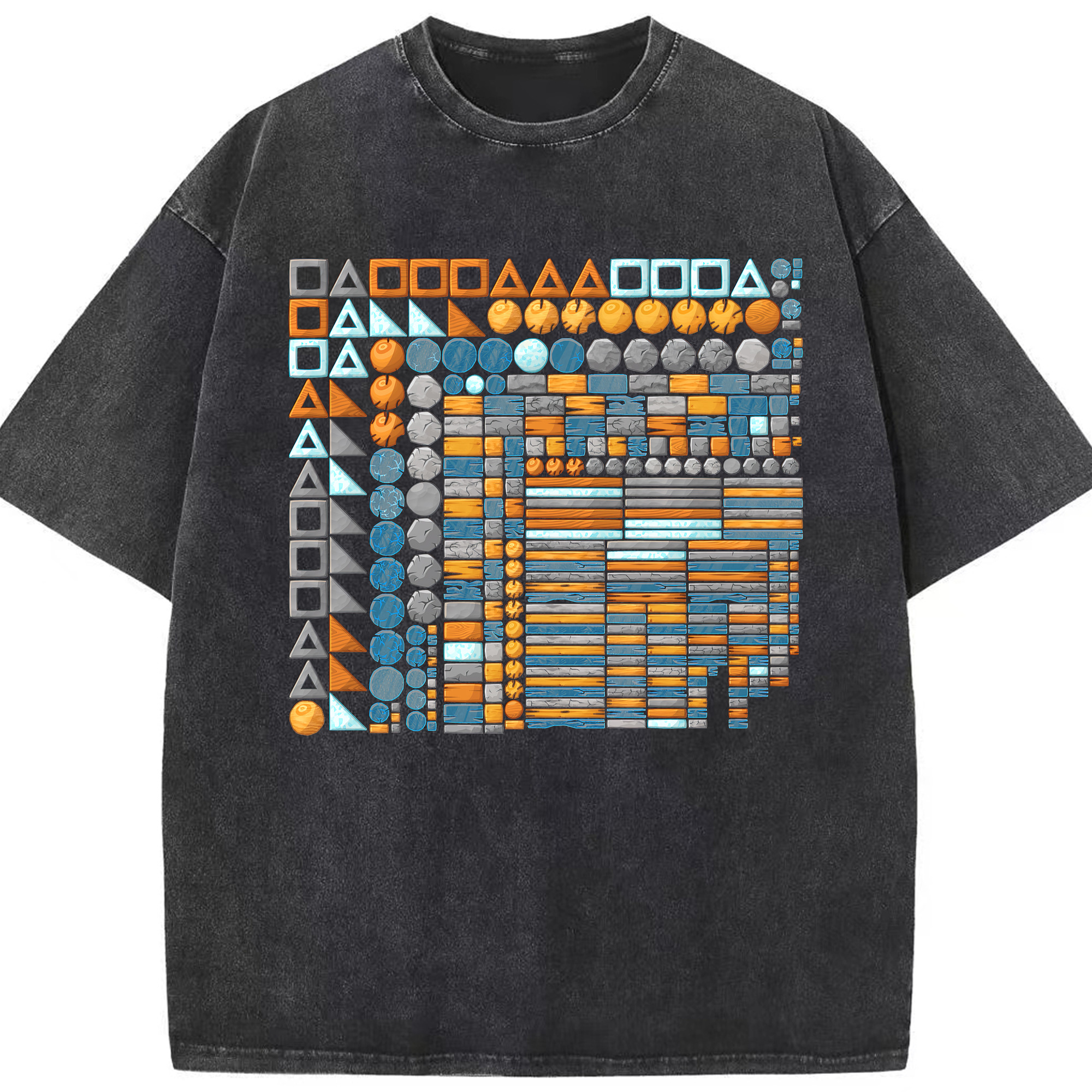 （画像用） Angry Birds アングリーバード 綿100% ヴィンテージ風 半袖Tシャツ（フロントプリント）