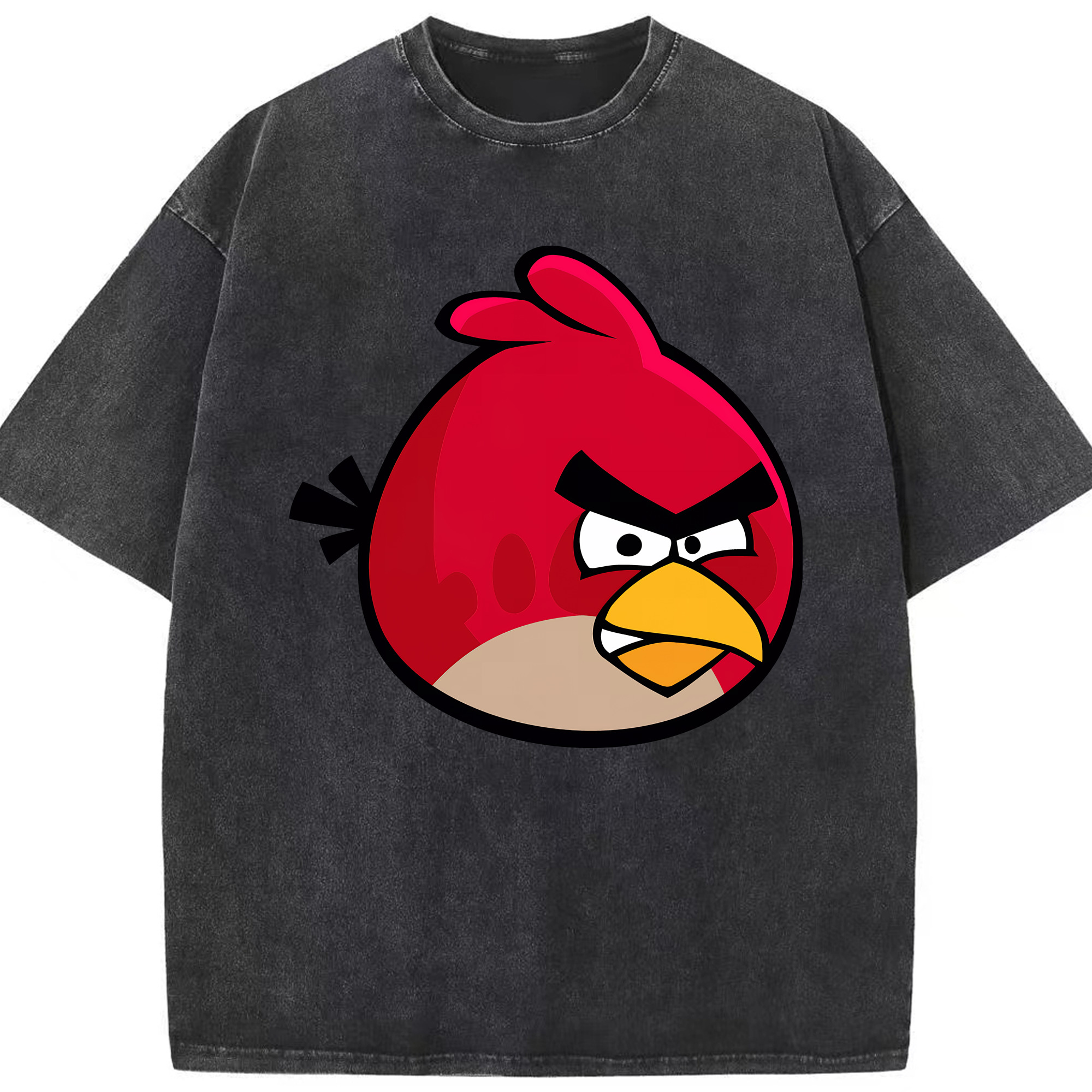 （画像用） Angry Birds アングリーバード 綿100% ヴィンテージ風 半袖Tシャツ（フロントプリント）