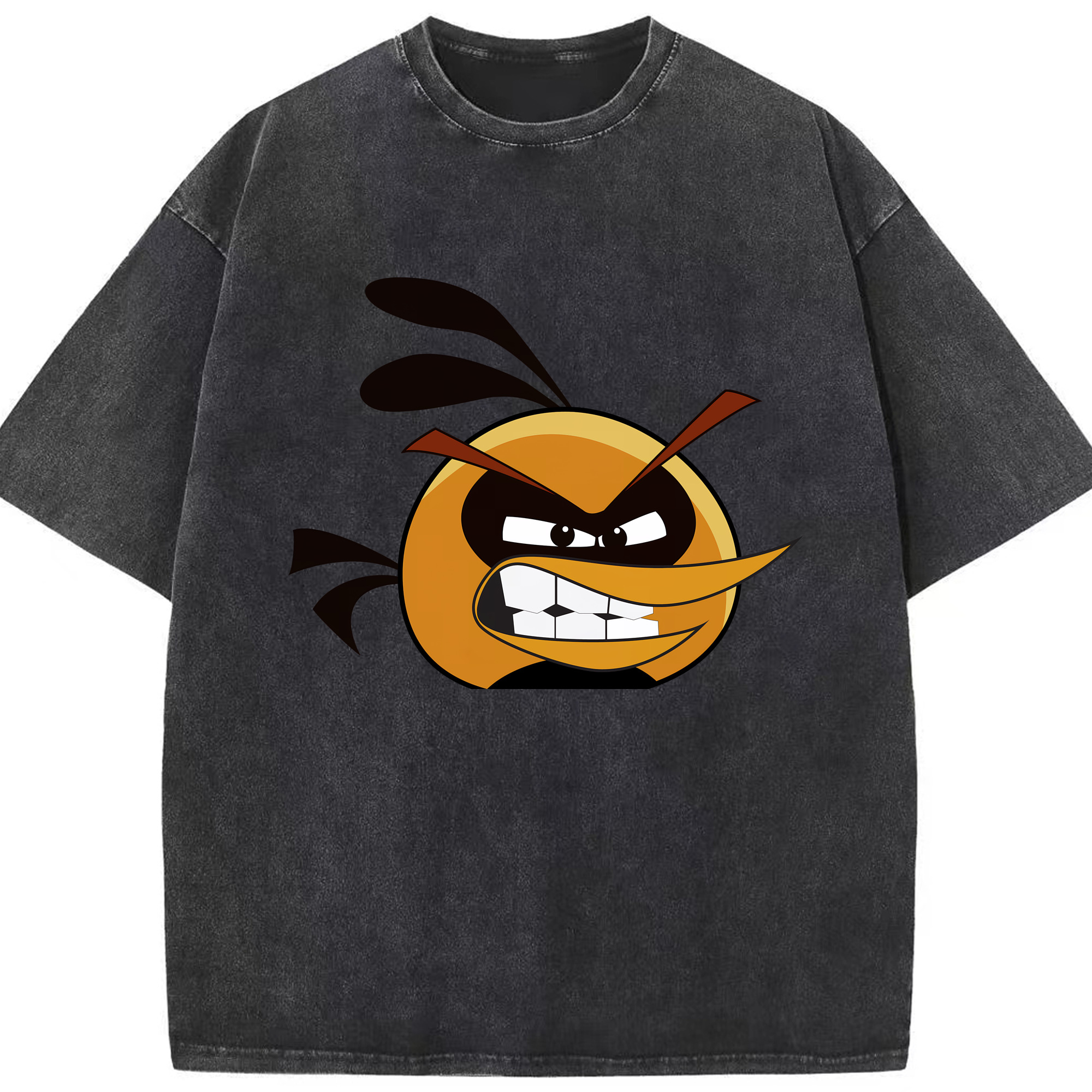 （画像用） Angry Birds アングリーバード 綿100% ヴィンテージ風 半袖Tシャツ（フロントプリント）