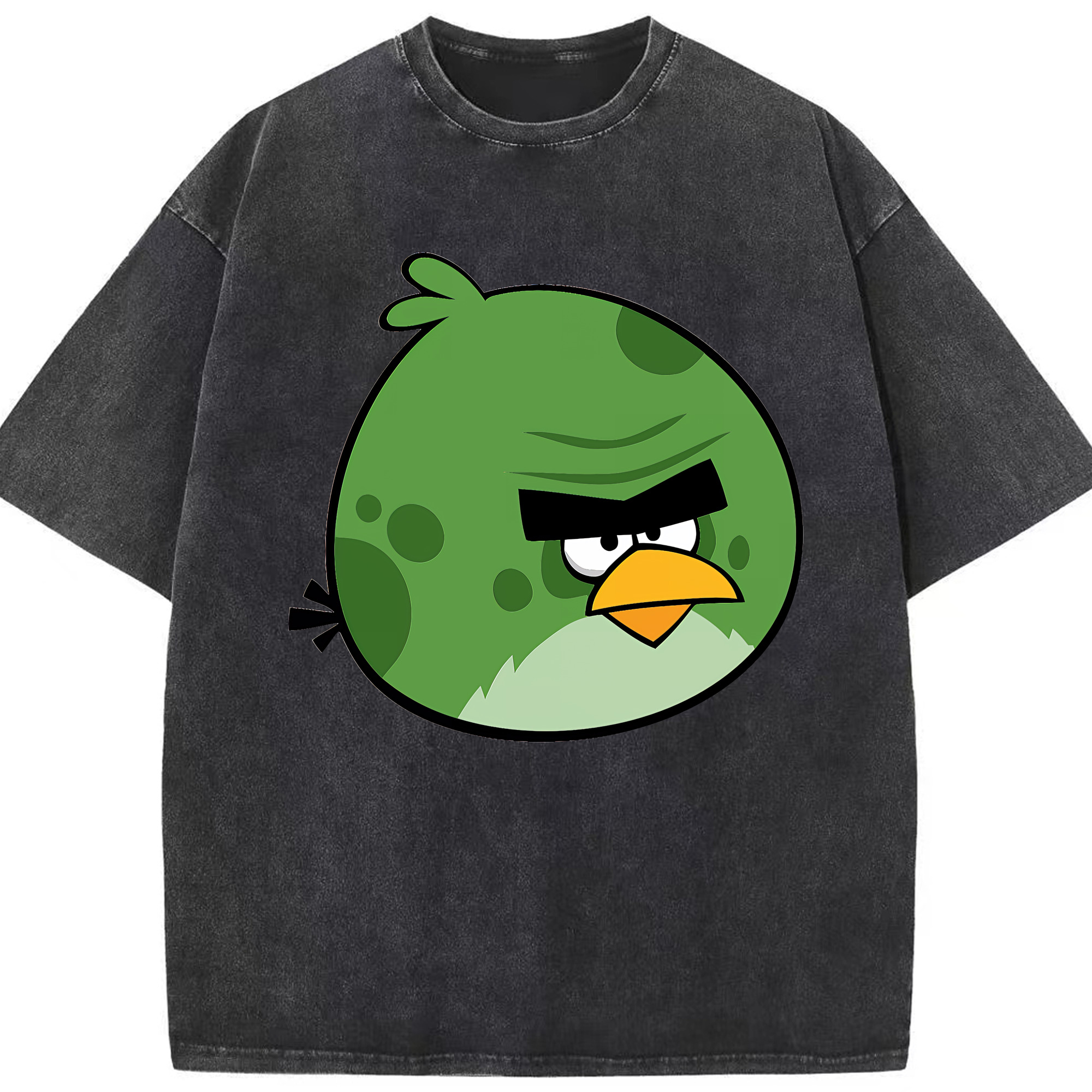 （画像用） Angry Birds アングリーバード 綿100% ヴィンテージ風 半袖Tシャツ（フロントプリント）