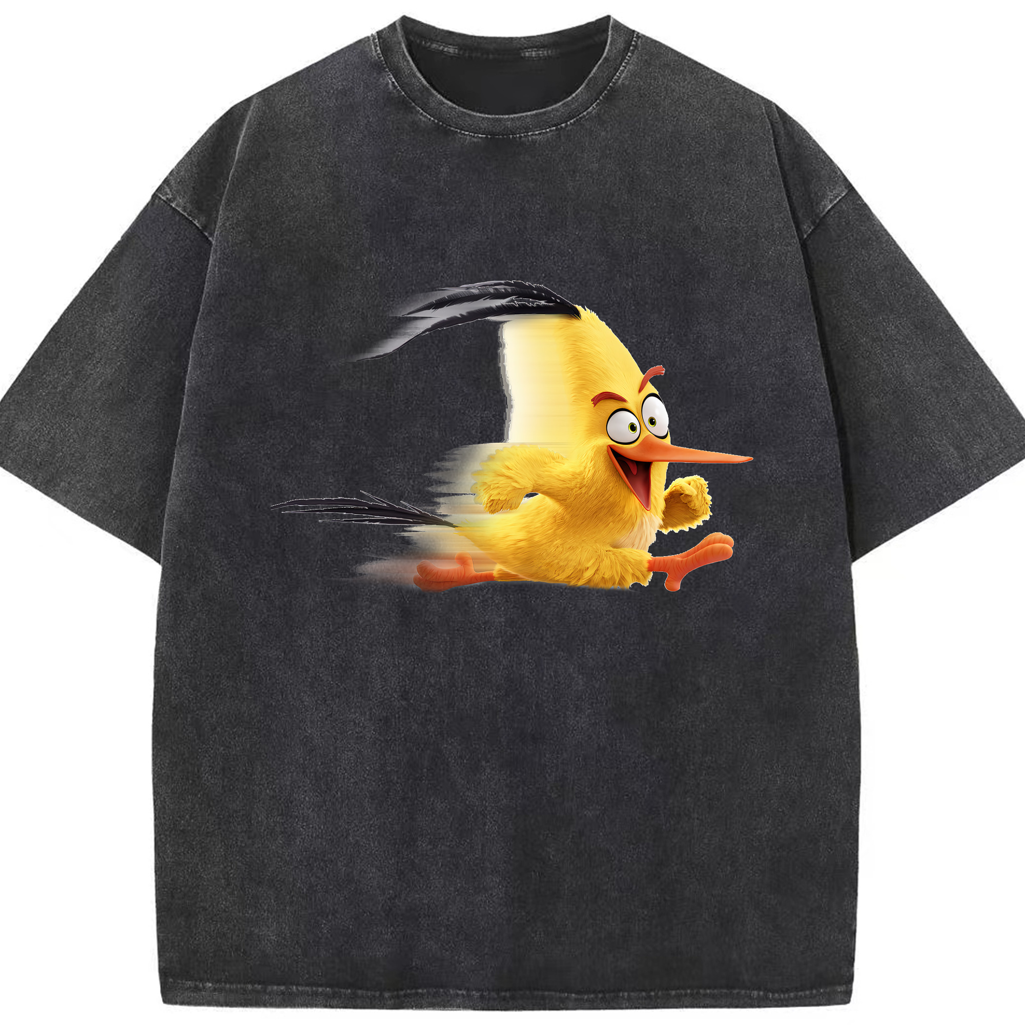 （画像用） Angry Birds アングリーバード 綿100% ヴィンテージ風 半袖Tシャツ（フロントプリント）