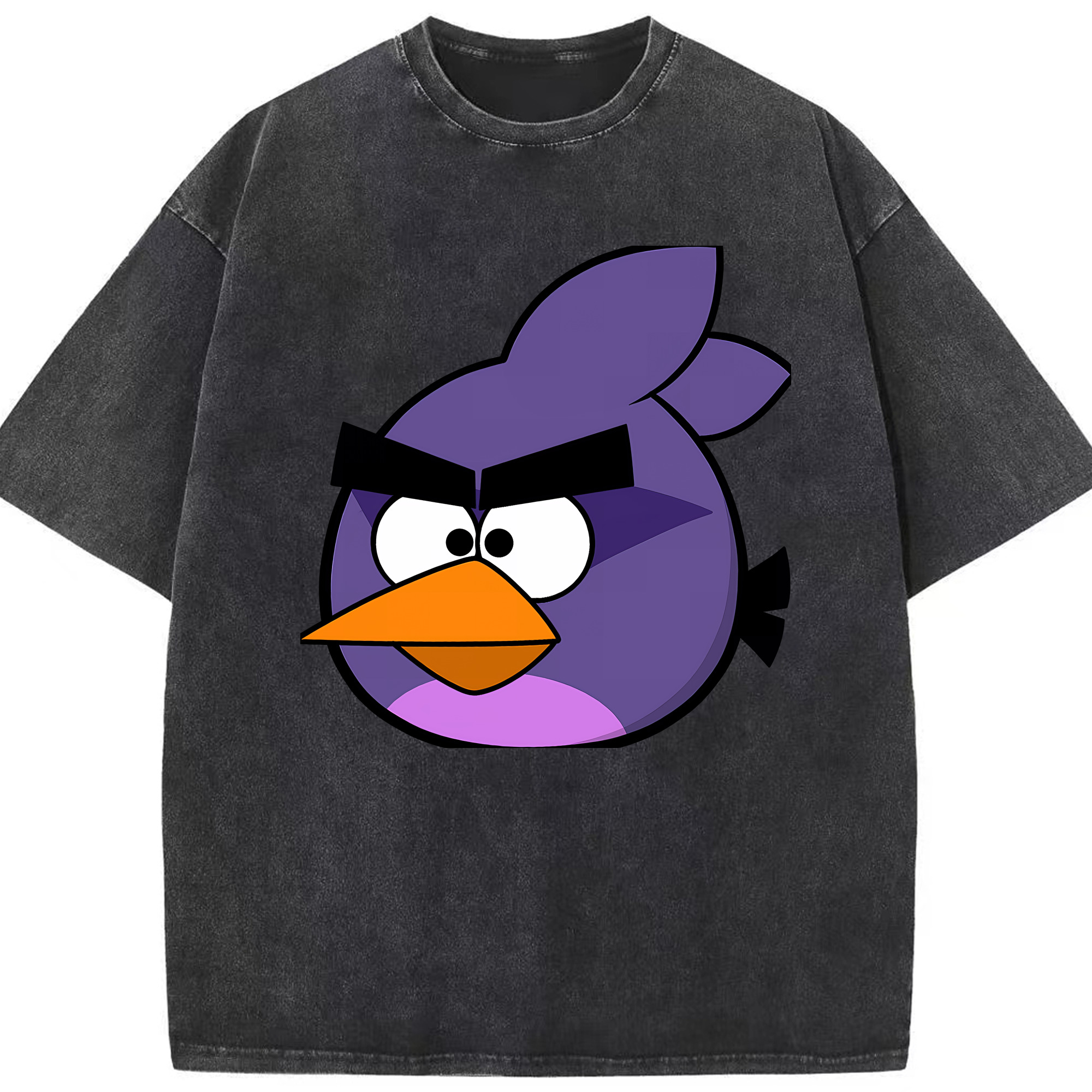 （画像用） Angry Birds アングリーバード 綿100% ヴィンテージ風 半袖Tシャツ（フロントプリント）