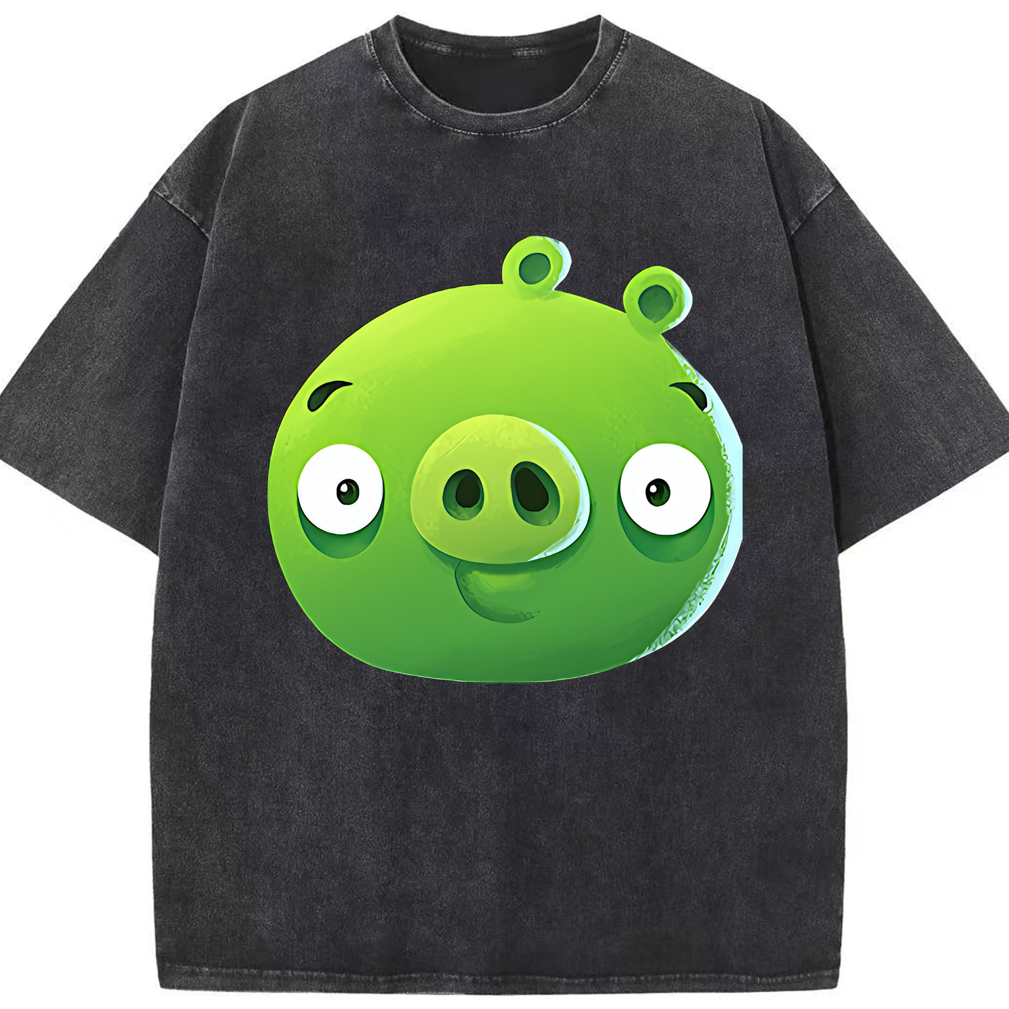 （画像用） Angry Birds アングリーバード 綿100% ヴィンテージ風 半袖Tシャツ（フロントプリント）