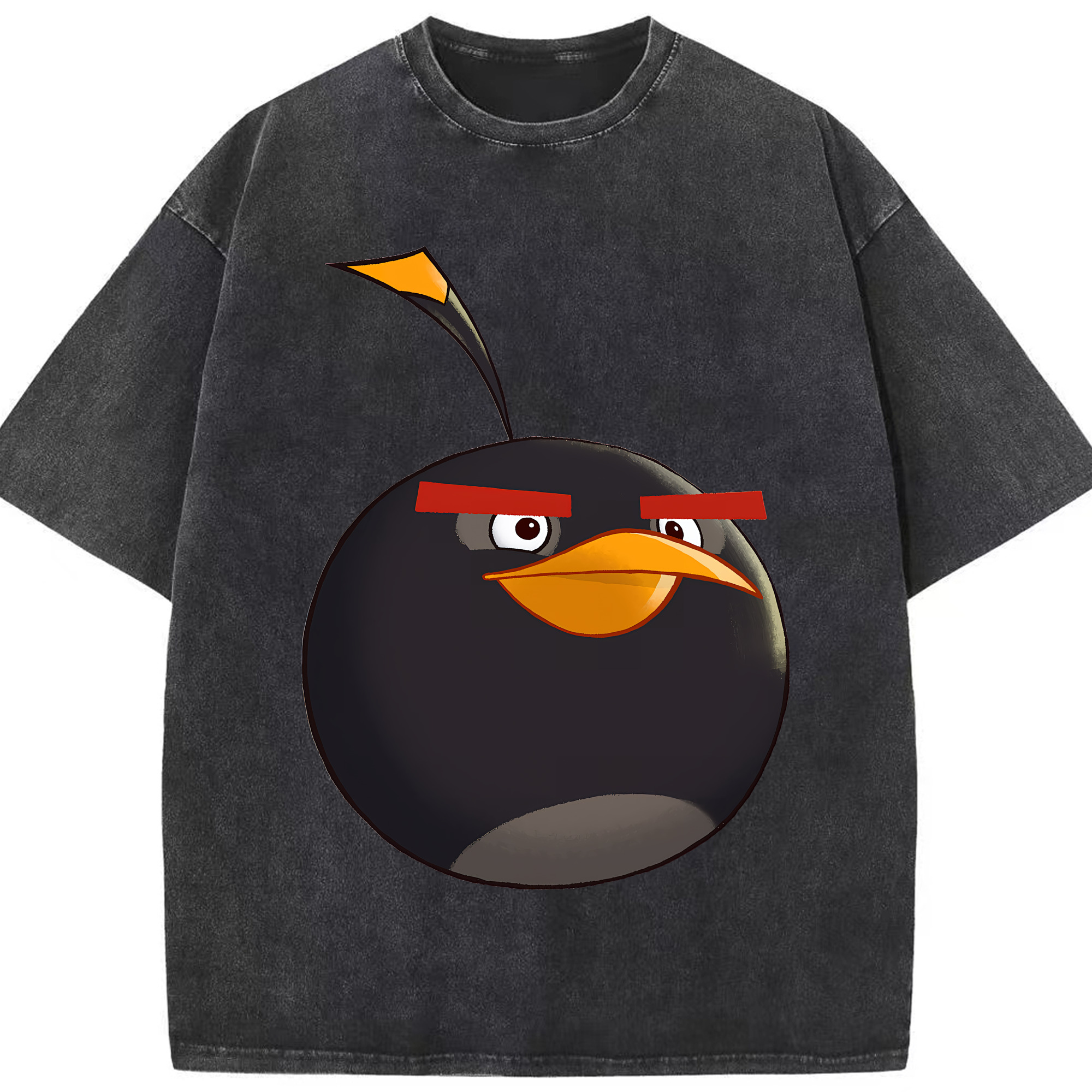 （画像用） Angry Birds アングリーバード 綿100% ヴィンテージ風 半袖Tシャツ（フロントプリント）