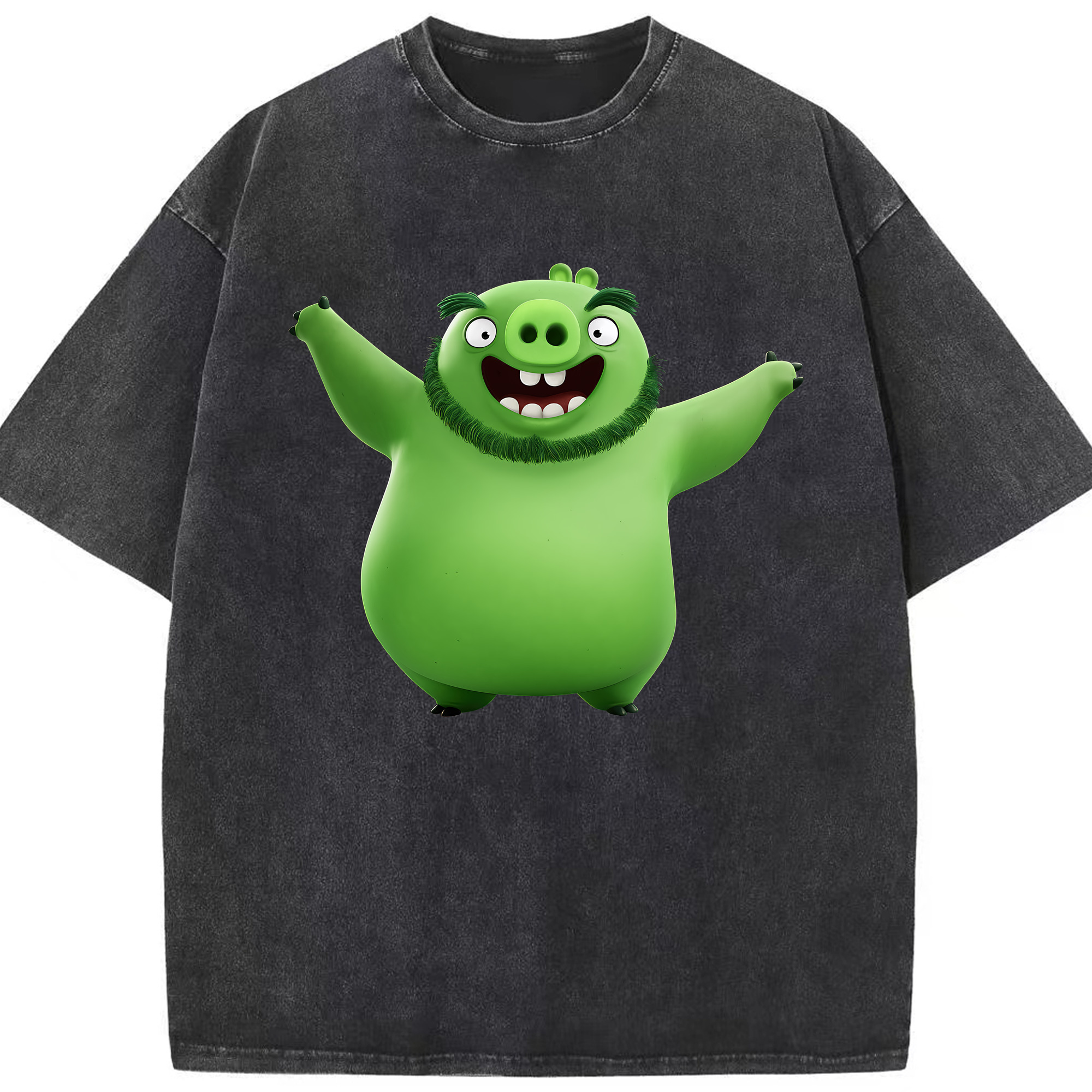 （画像用） Angry Birds アングリーバード 綿100% ヴィンテージ風 半袖Tシャツ（フロントプリント）