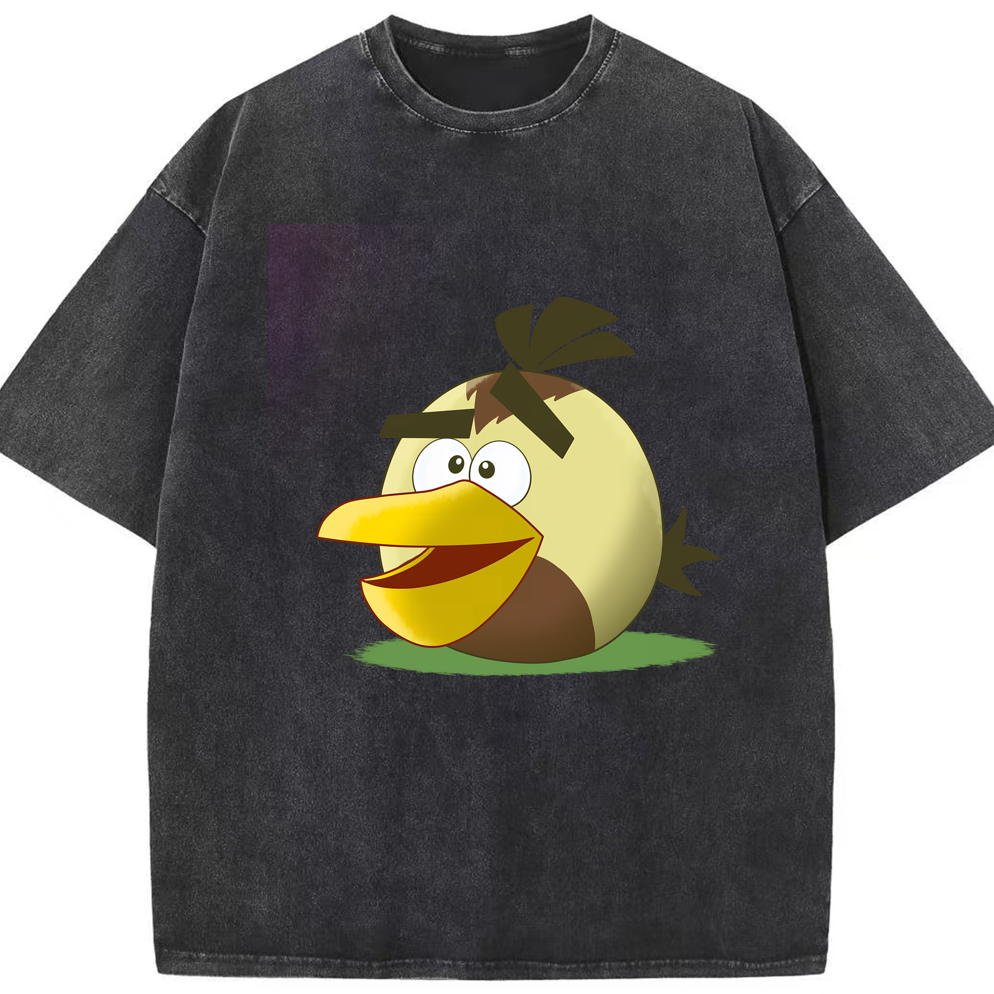 （画像用） Angry Birds アングリーバード 綿100% ヴィンテージ風 半袖Tシャツ（フロントプリント）