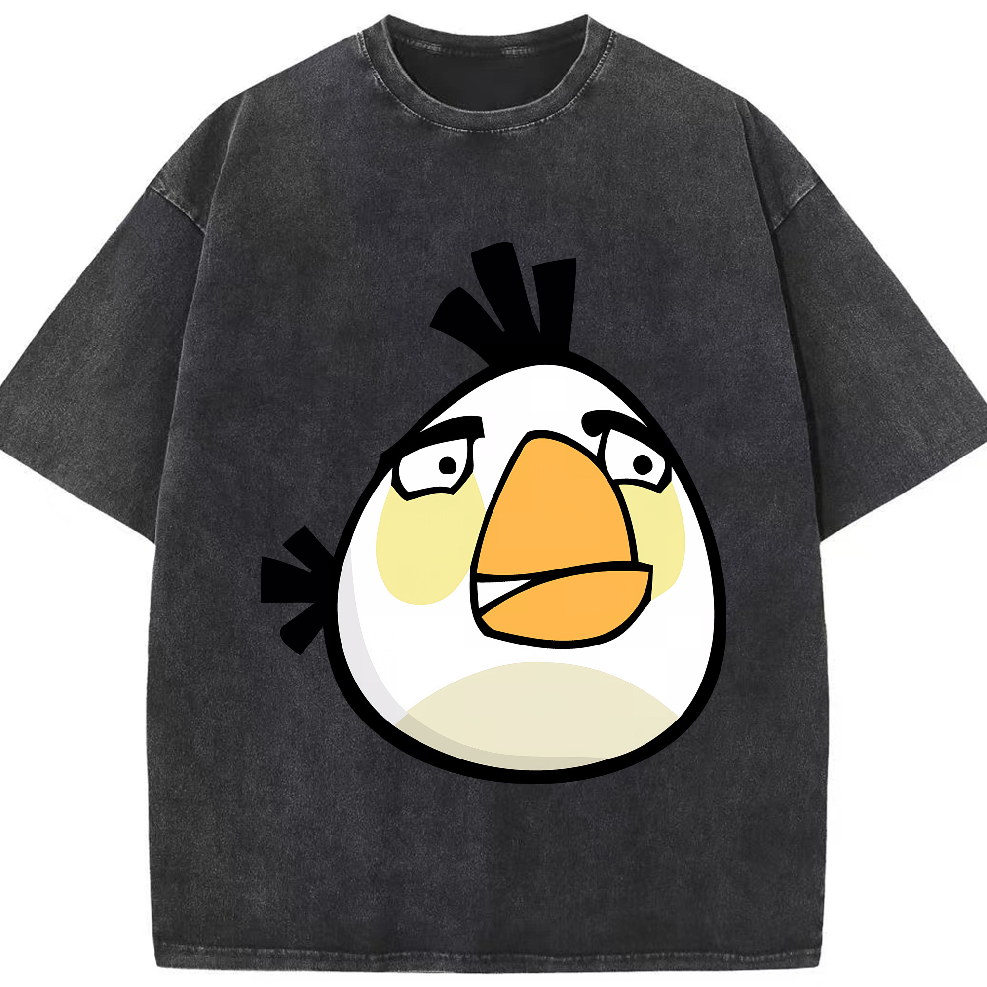 （画像用） Angry Birds アングリーバード 綿100% ヴィンテージ風 半袖Tシャツ（フロントプリント）