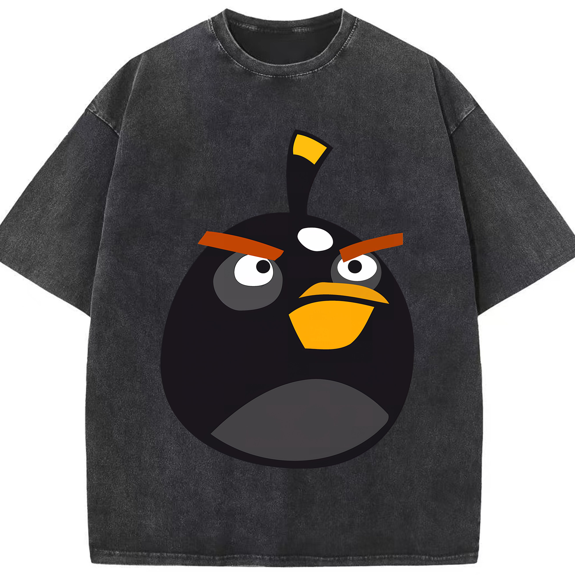 （画像用） Angry Birds アングリーバード 綿100% ヴィンテージ風 半袖Tシャツ（フロントプリント）
