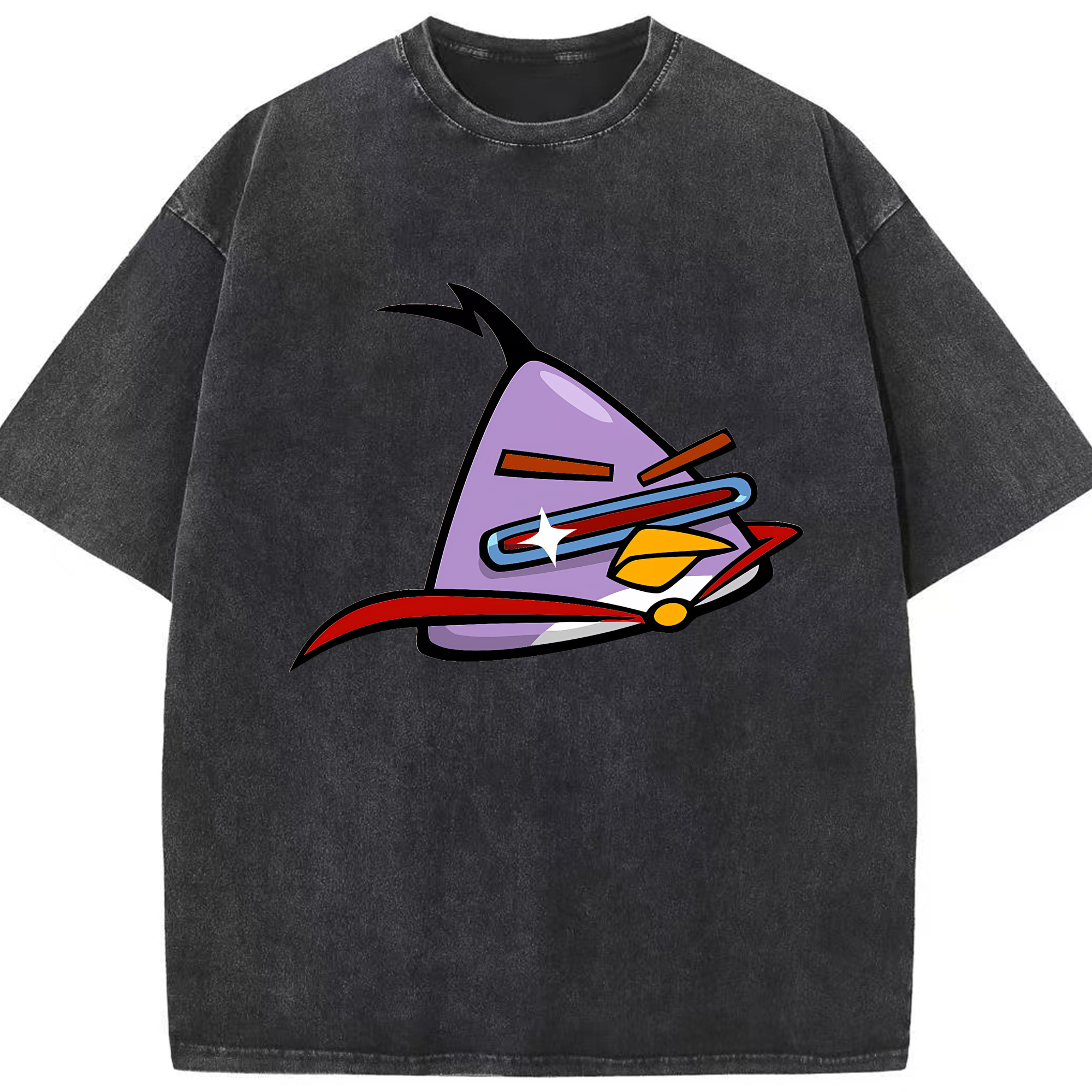 （画像用） Angry Birds アングリーバード 綿100% ヴィンテージ風 半袖Tシャツ（フロントプリント）