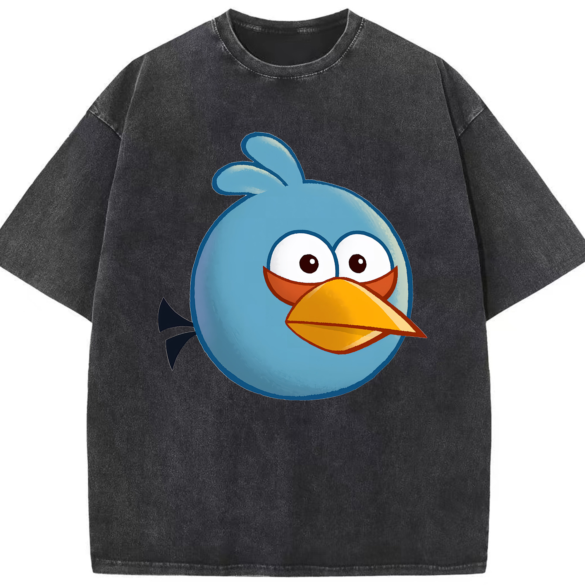 （画像用） Angry Birds アングリーバード 綿100% ヴィンテージ風 半袖Tシャツ（フロントプリント）
