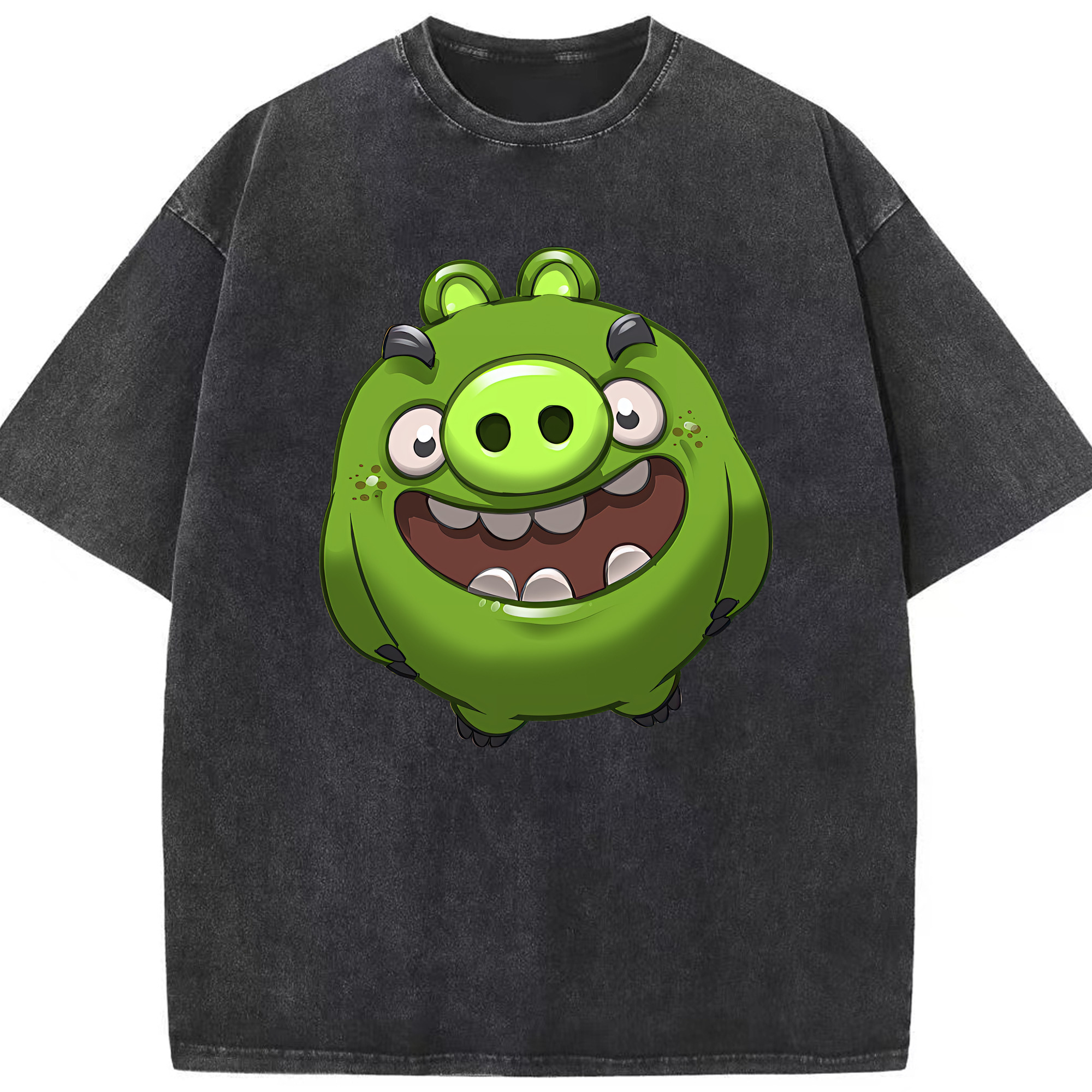 （画像用） Angry Birds アングリーバード 綿100% ヴィンテージ風 半袖Tシャツ（フロントプリント）