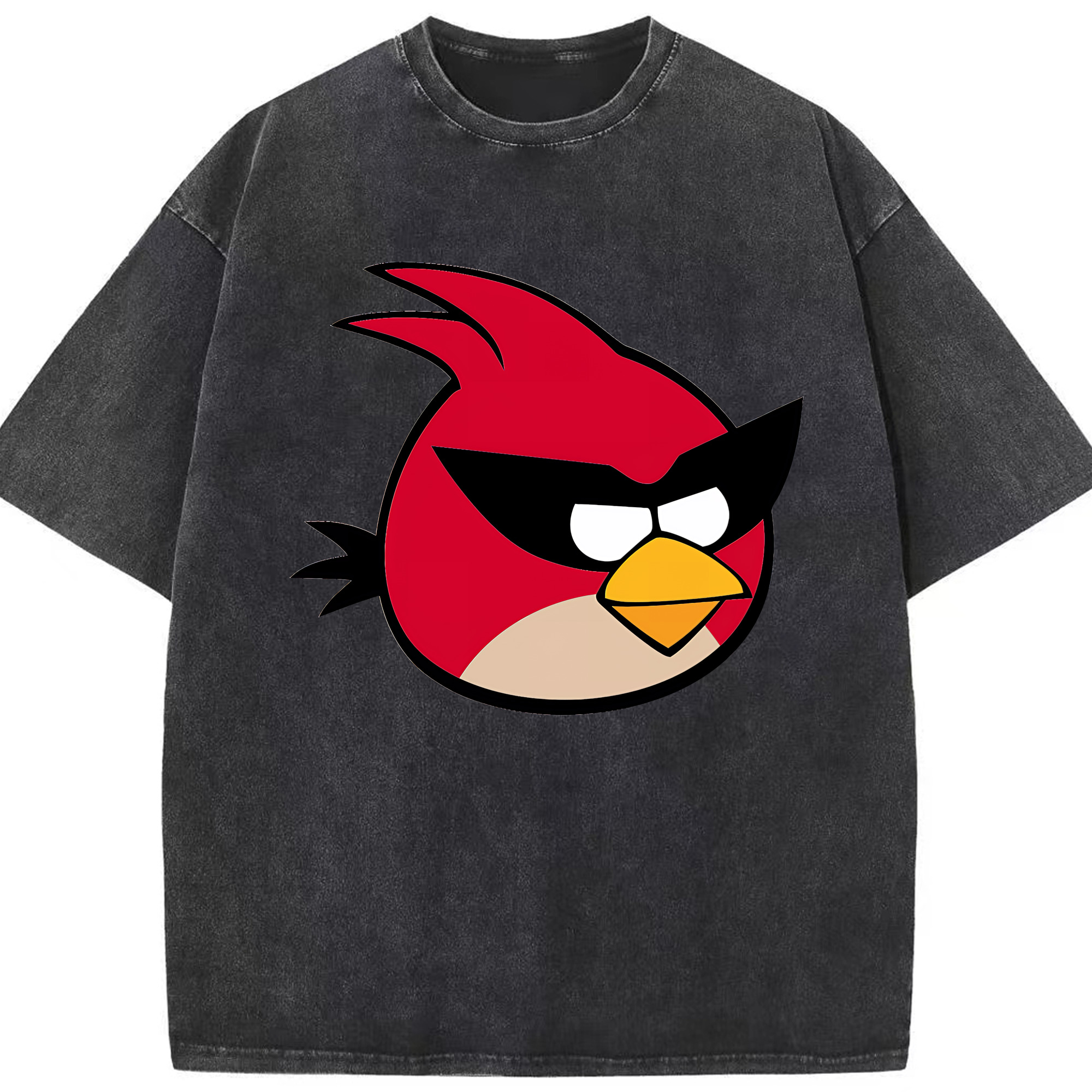 （画像用） Angry Birds アングリーバード 綿100% ヴィンテージ風 半袖Tシャツ（フロントプリント）