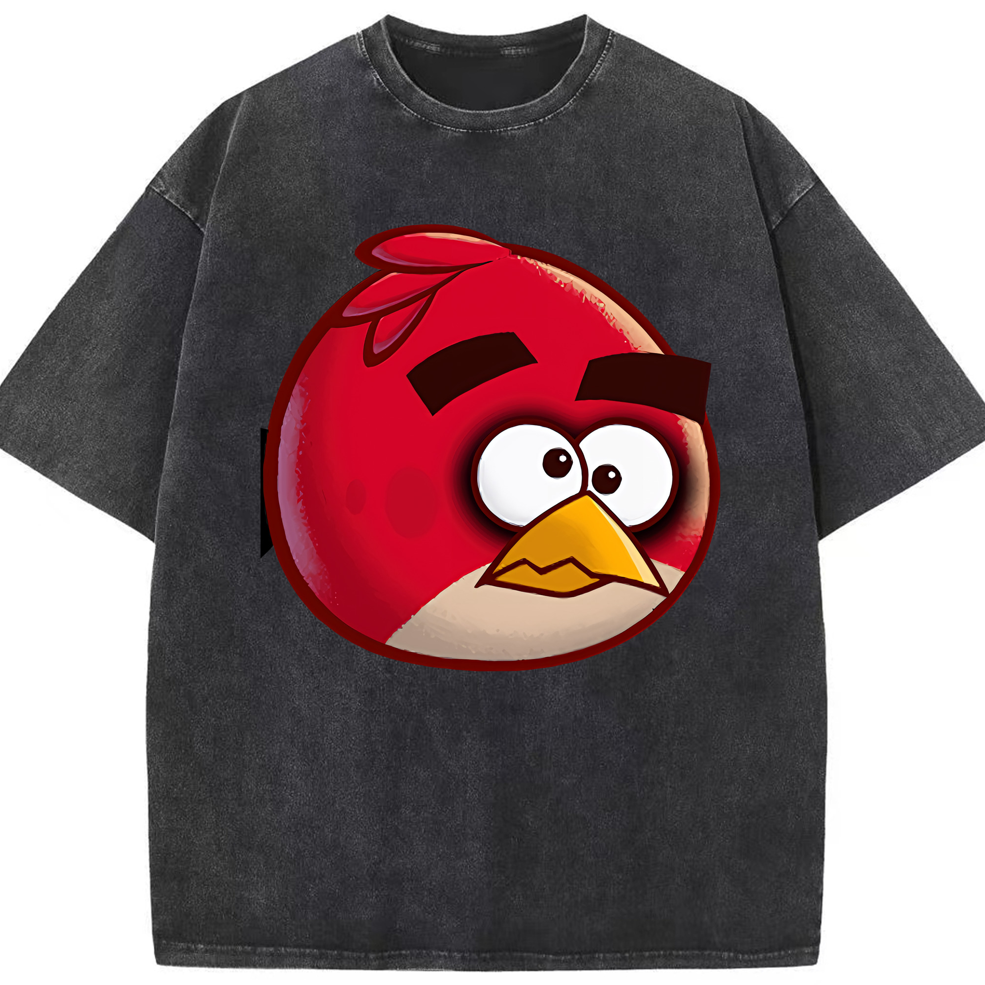 （画像用） Angry Birds アングリーバード 綿100% ヴィンテージ風 半袖Tシャツ（フロントプリント）