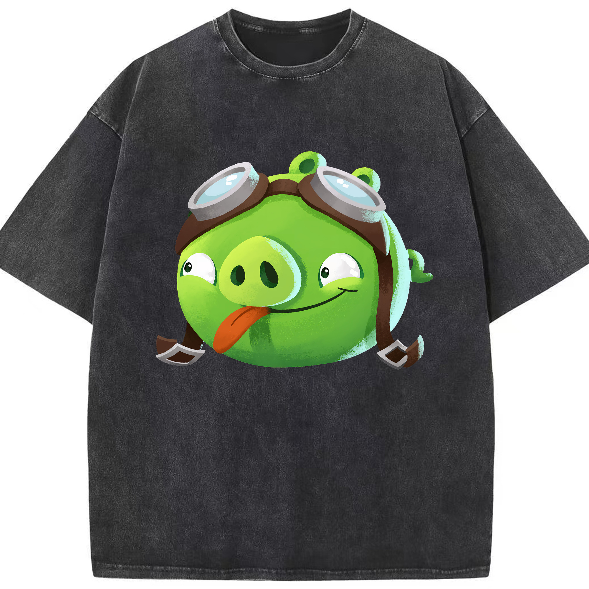 （画像用） Angry Birds アングリーバード 綿100% ヴィンテージ風 半袖Tシャツ（フロントプリント）