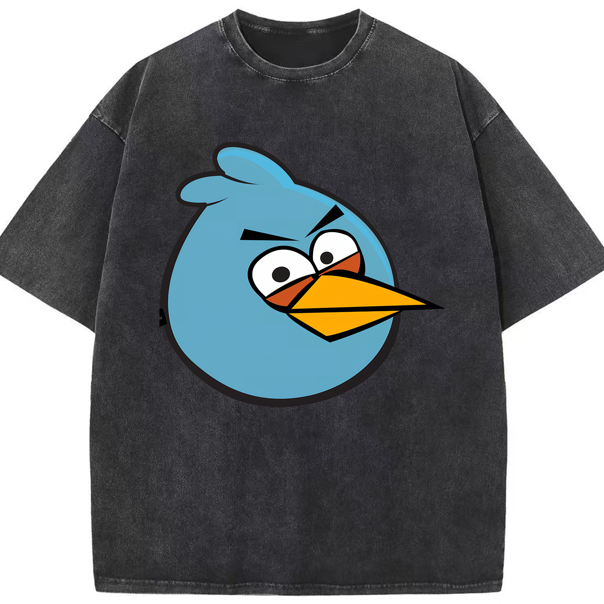 （画像用） Angry Birds アングリーバード 綿100% ヴィンテージ風 半袖Tシャツ（フロントプリント）