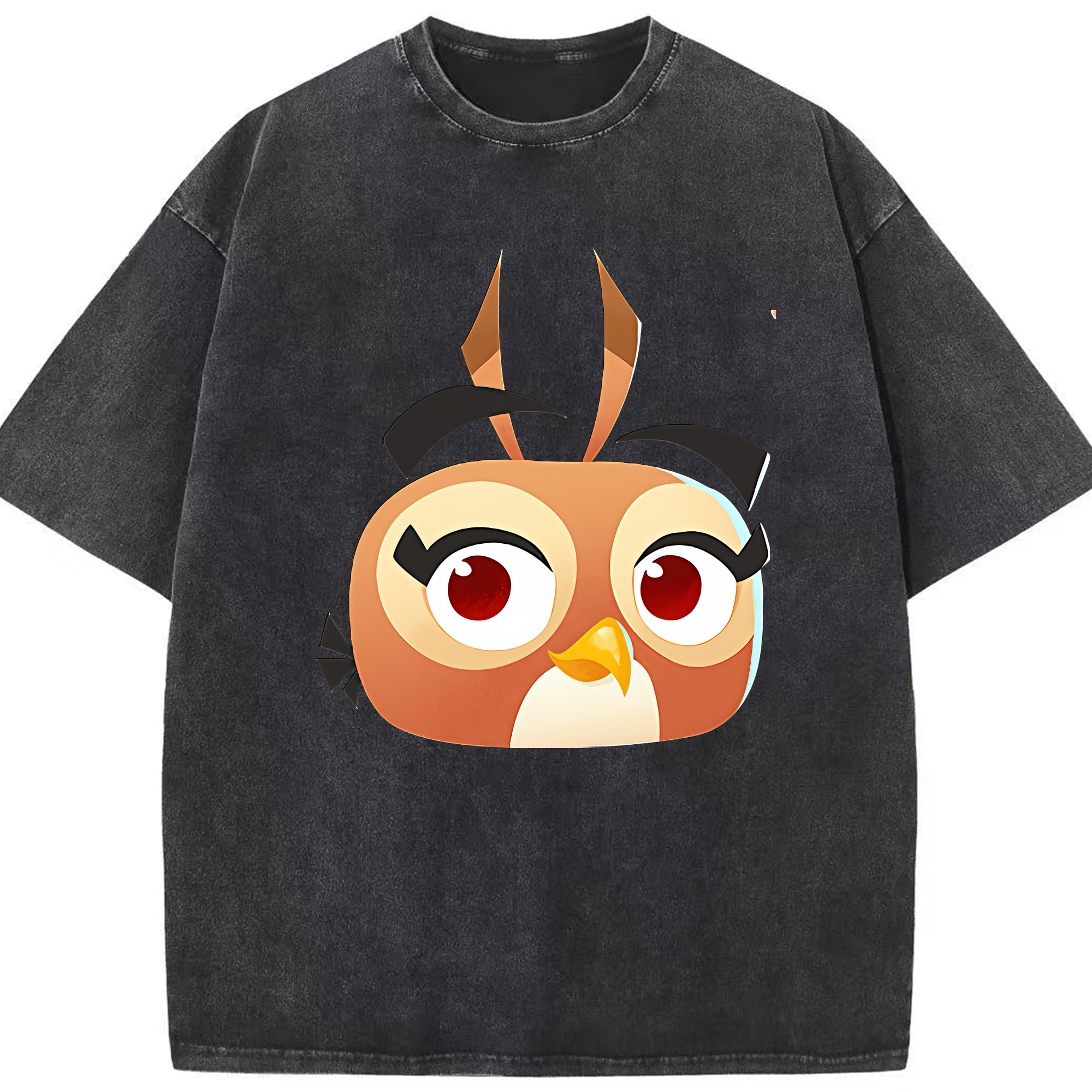 （画像用） Angry Birds アングリーバード 綿100% ヴィンテージ風 半袖Tシャツ（フロントプリント）