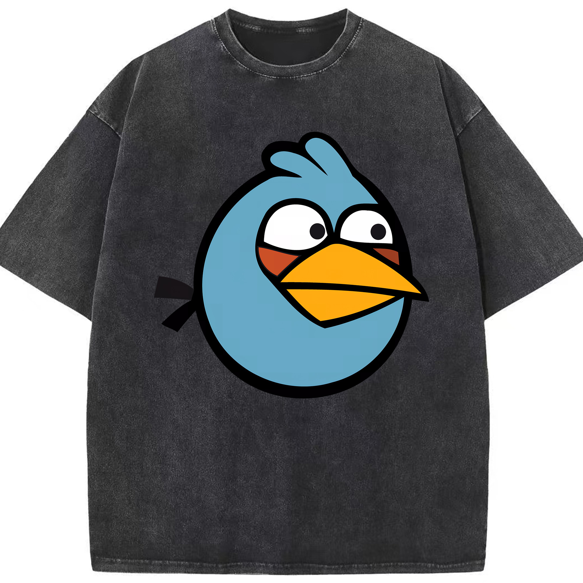 （画像用） Angry Birds アングリーバード 綿100% ヴィンテージ風 半袖Tシャツ（フロントプリント）