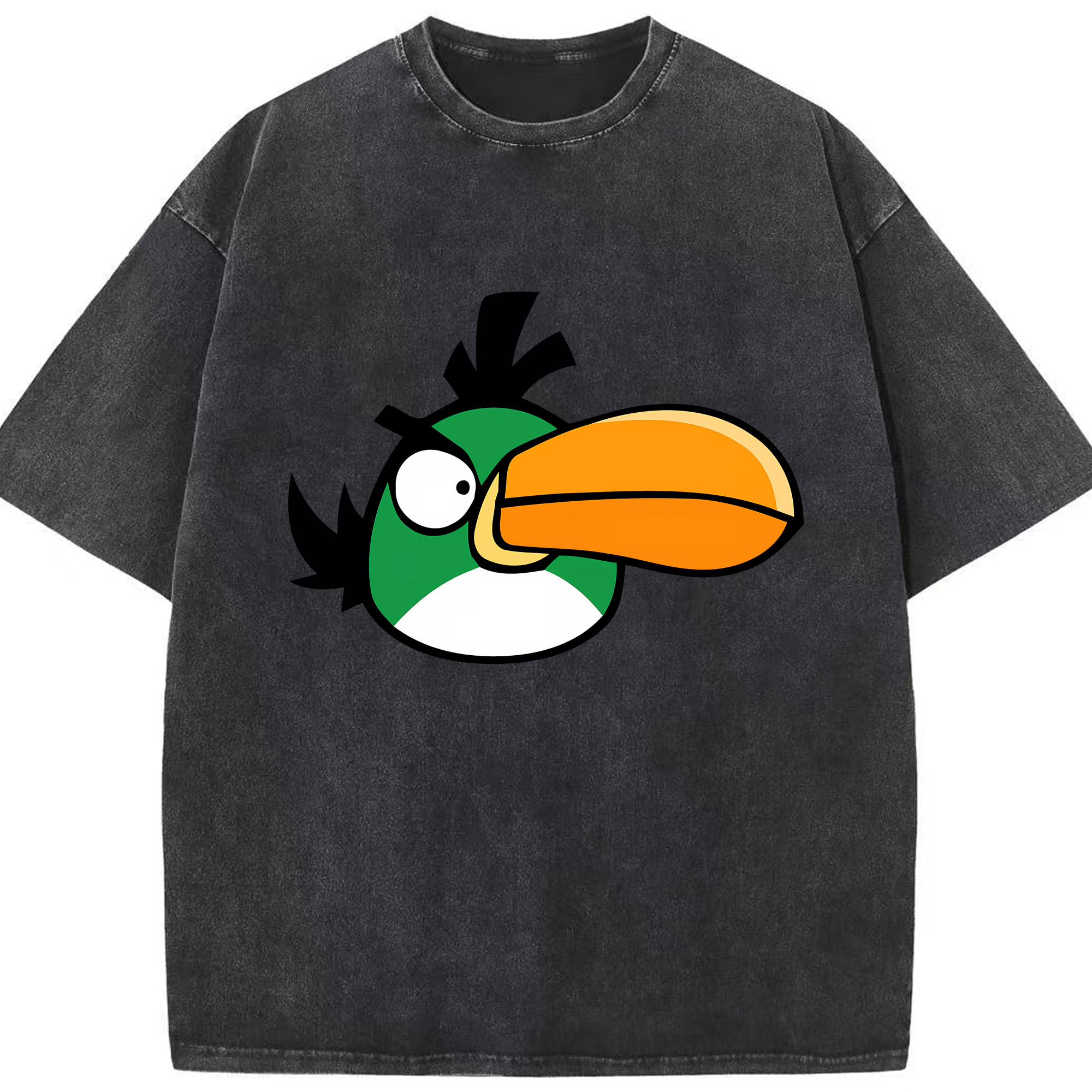 （画像用） Angry Birds アングリーバード 綿100% ヴィンテージ風 半袖Tシャツ（フロントプリント）