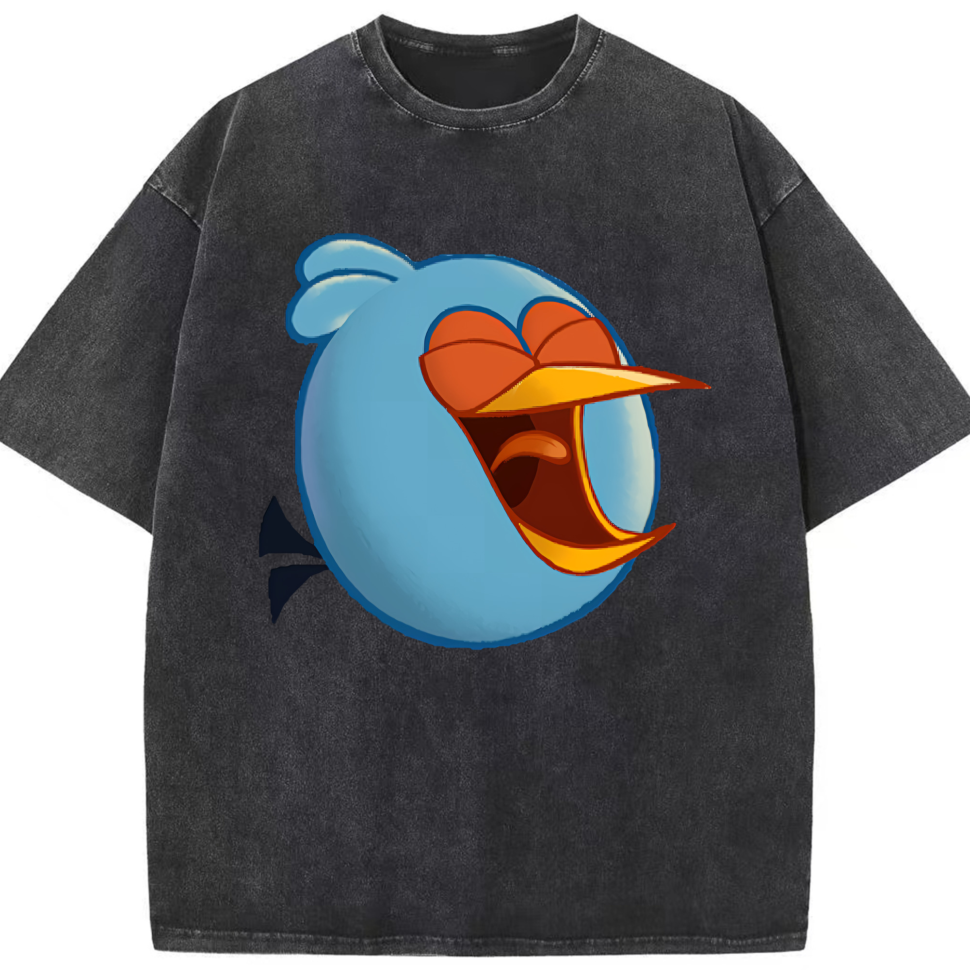 （画像用） Angry Birds アングリーバード 綿100% ヴィンテージ風 半袖Tシャツ（フロントプリント）