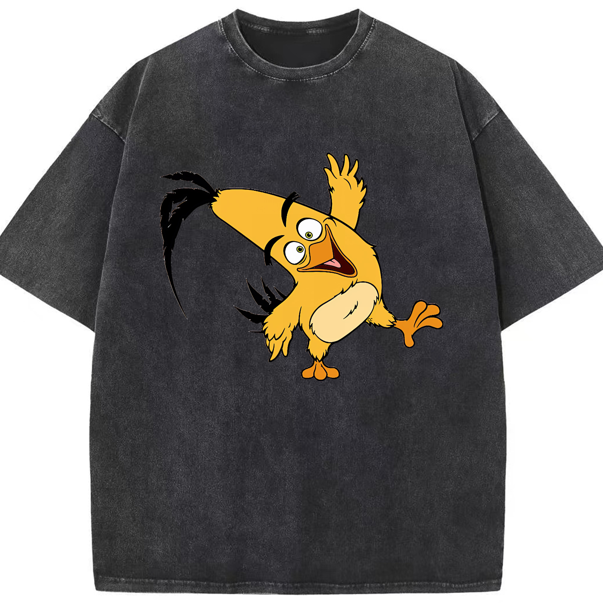 （画像用） Angry Birds アングリーバード 綿100% ヴィンテージ風 半袖Tシャツ（フロントプリント）