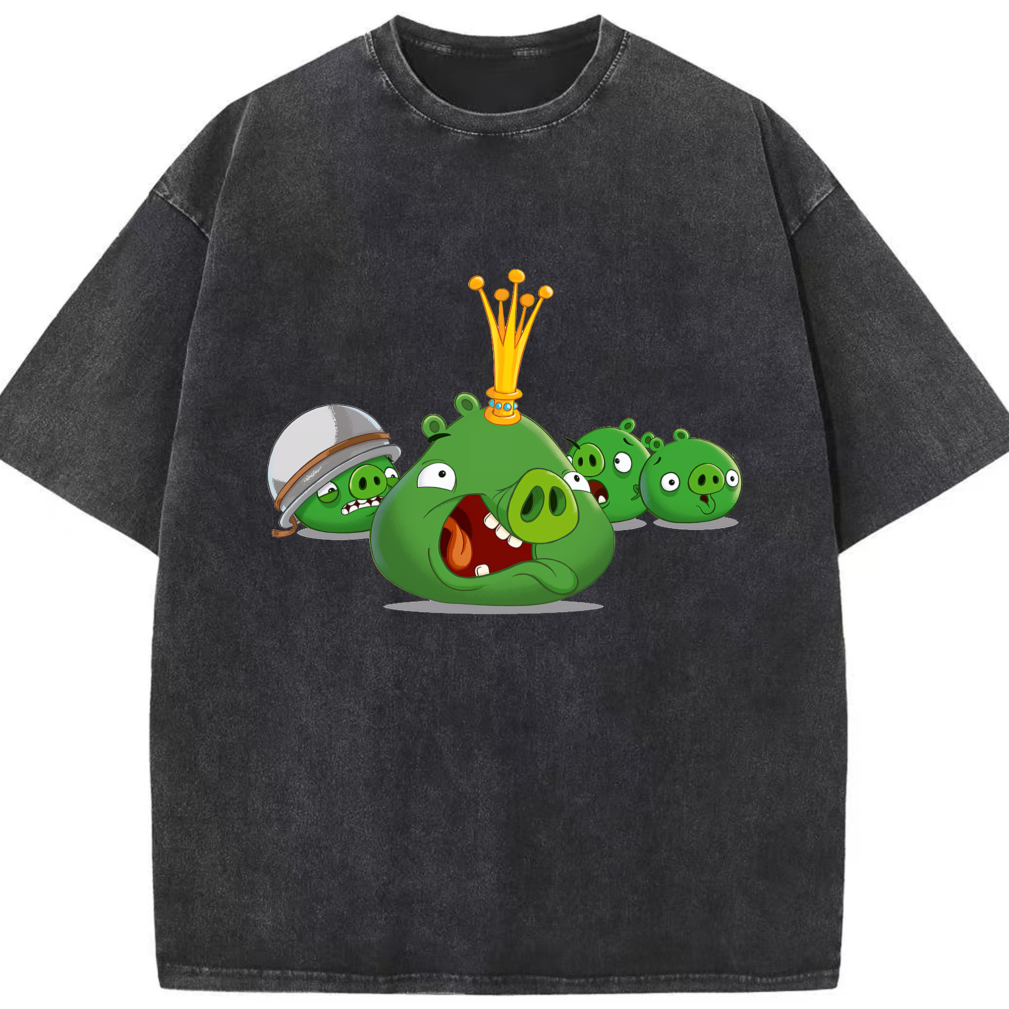 （画像用） Angry Birds アングリーバード 綿100% ヴィンテージ風 半袖Tシャツ（フロントプリント）