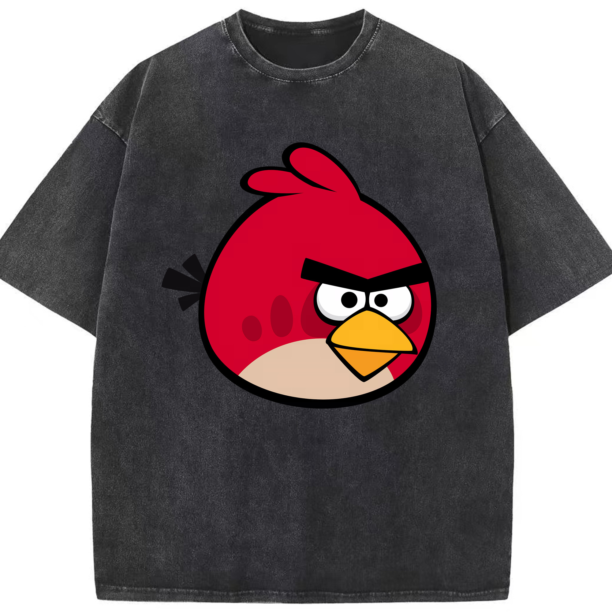 （画像用） Angry Birds アングリーバード 綿100% ヴィンテージ風 半袖Tシャツ（フロントプリント）