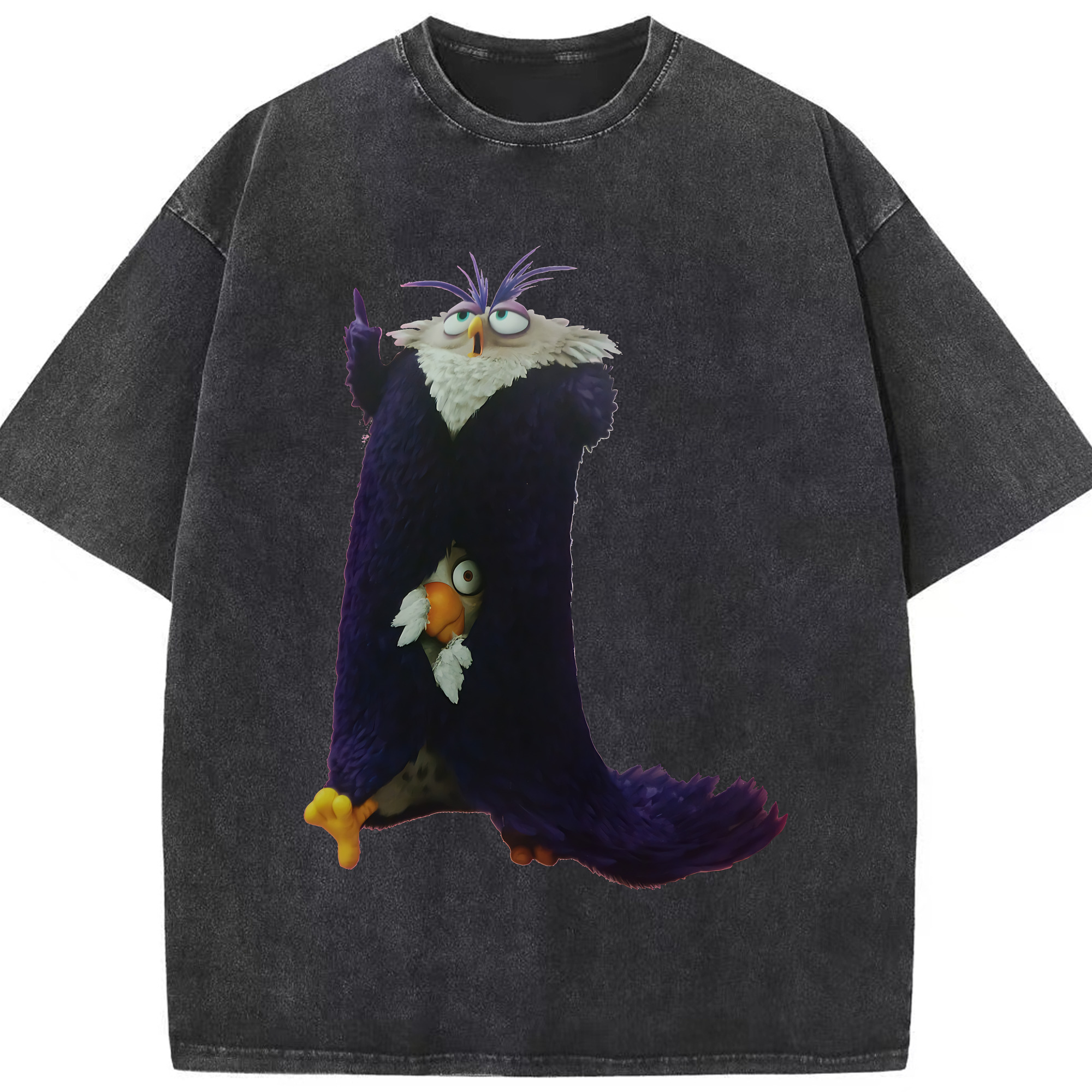 （画像用） Angry Birds アングリーバード 綿100% ヴィンテージ風 半袖Tシャツ（フロントプリント）