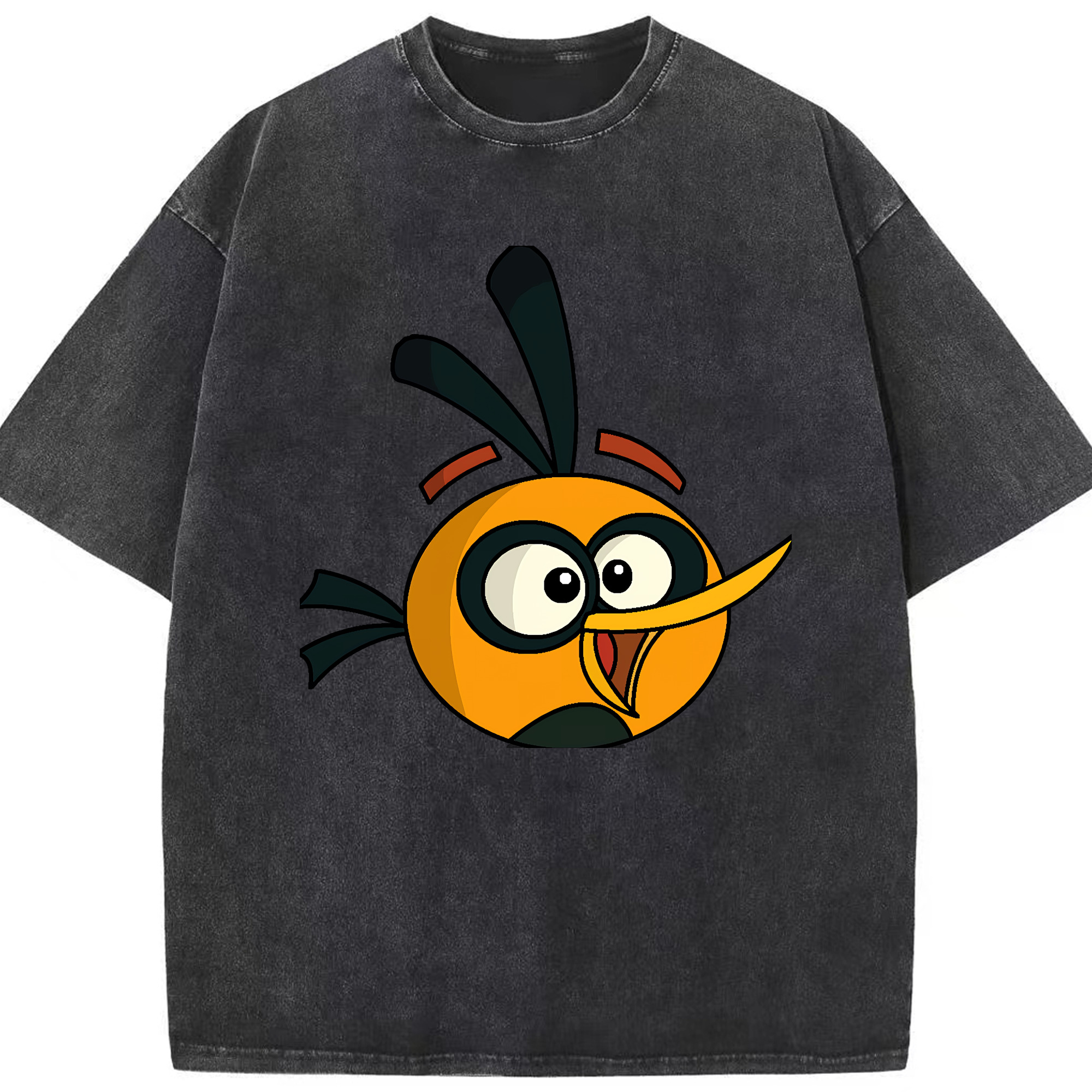 （画像用） Angry Birds アングリーバード 綿100% ヴィンテージ風 半袖Tシャツ（フロントプリント）