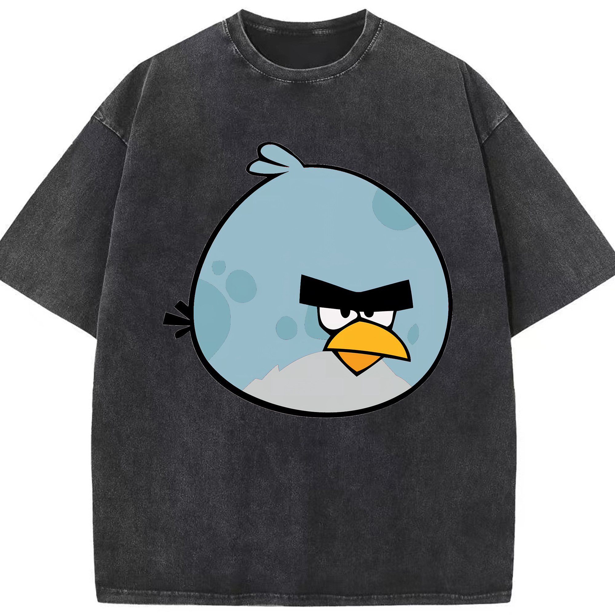 （画像用） Angry Birds アングリーバード 綿100% ヴィンテージ風 半袖Tシャツ（フロントプリント）
