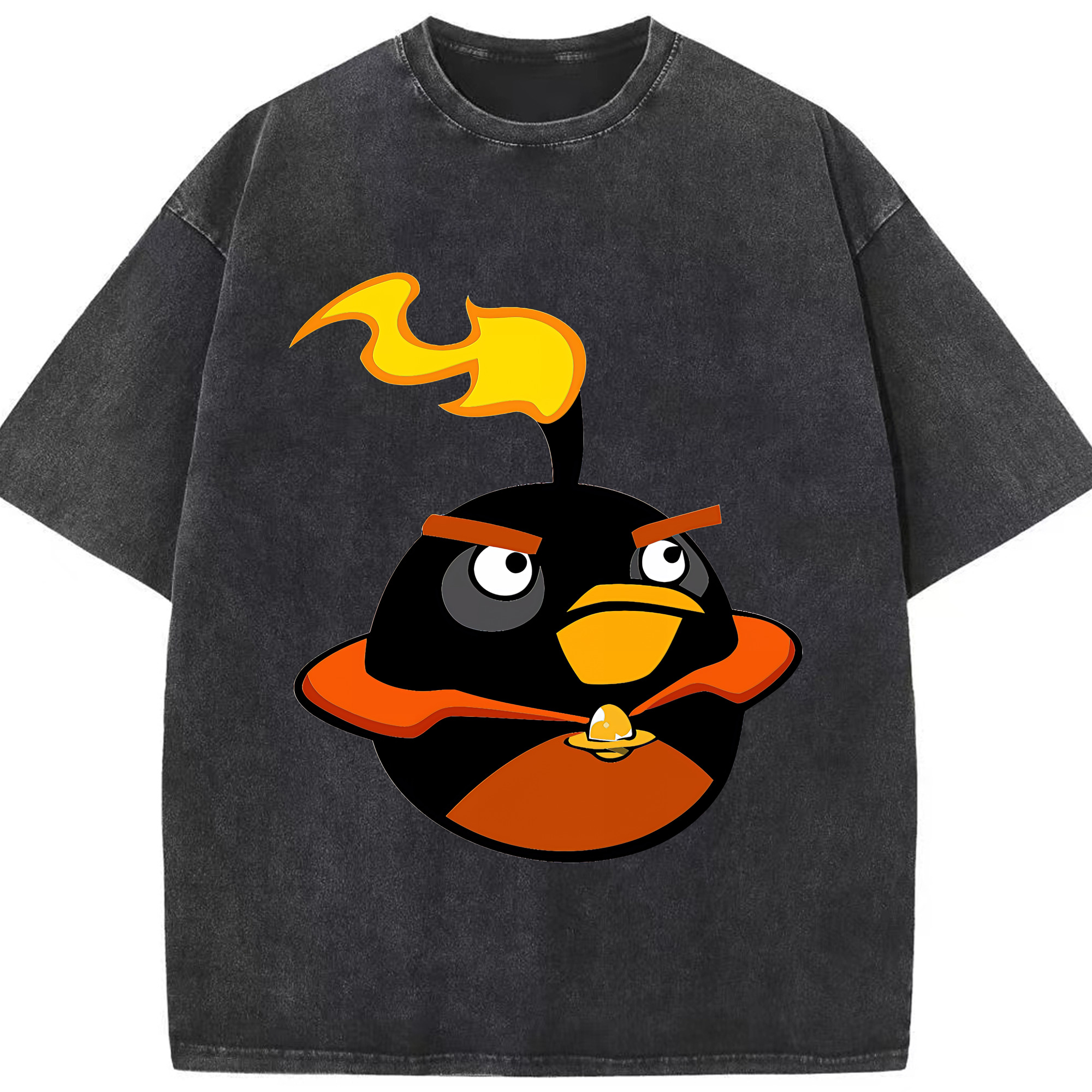 （画像用） Angry Birds アングリーバード 綿100% ヴィンテージ風 半袖Tシャツ（フロントプリント）