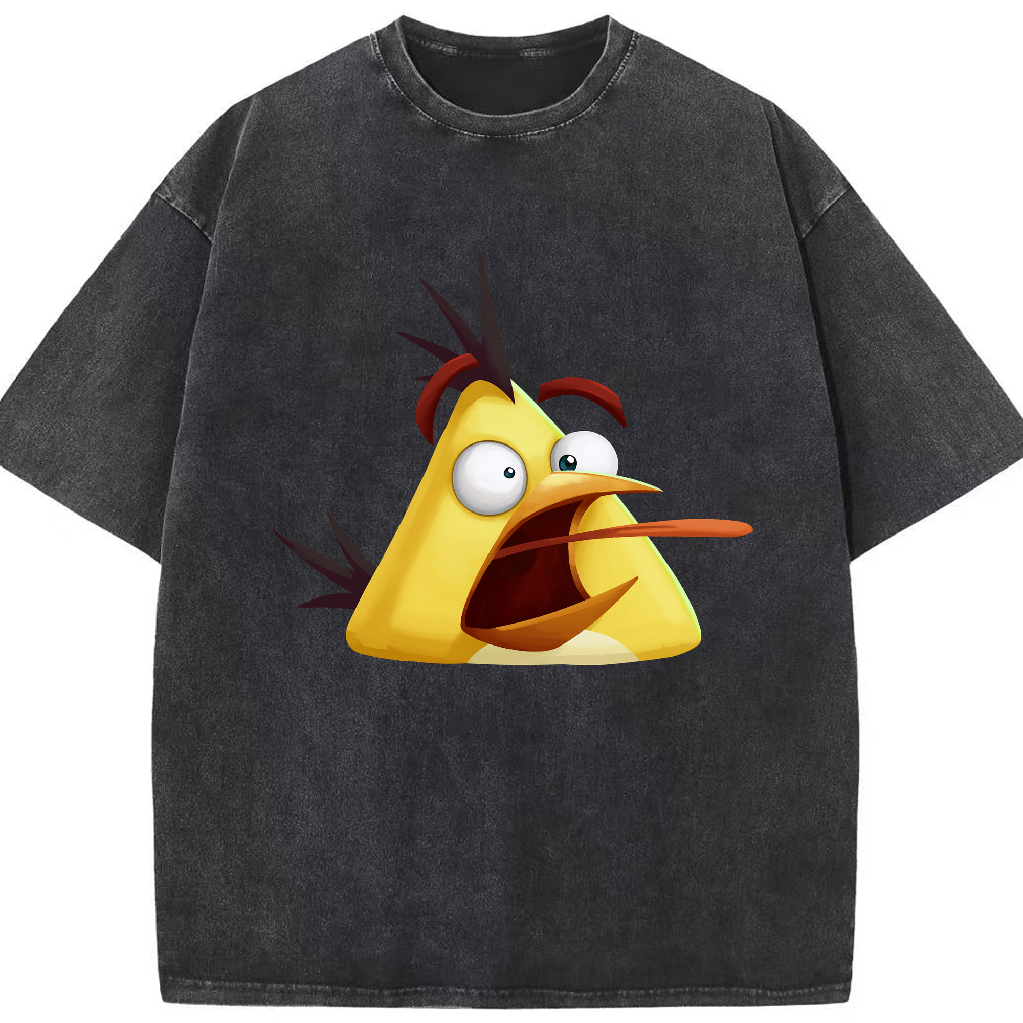 （画像用） Angry Birds アングリーバード 綿100% ヴィンテージ風 半袖Tシャツ（フロントプリント）