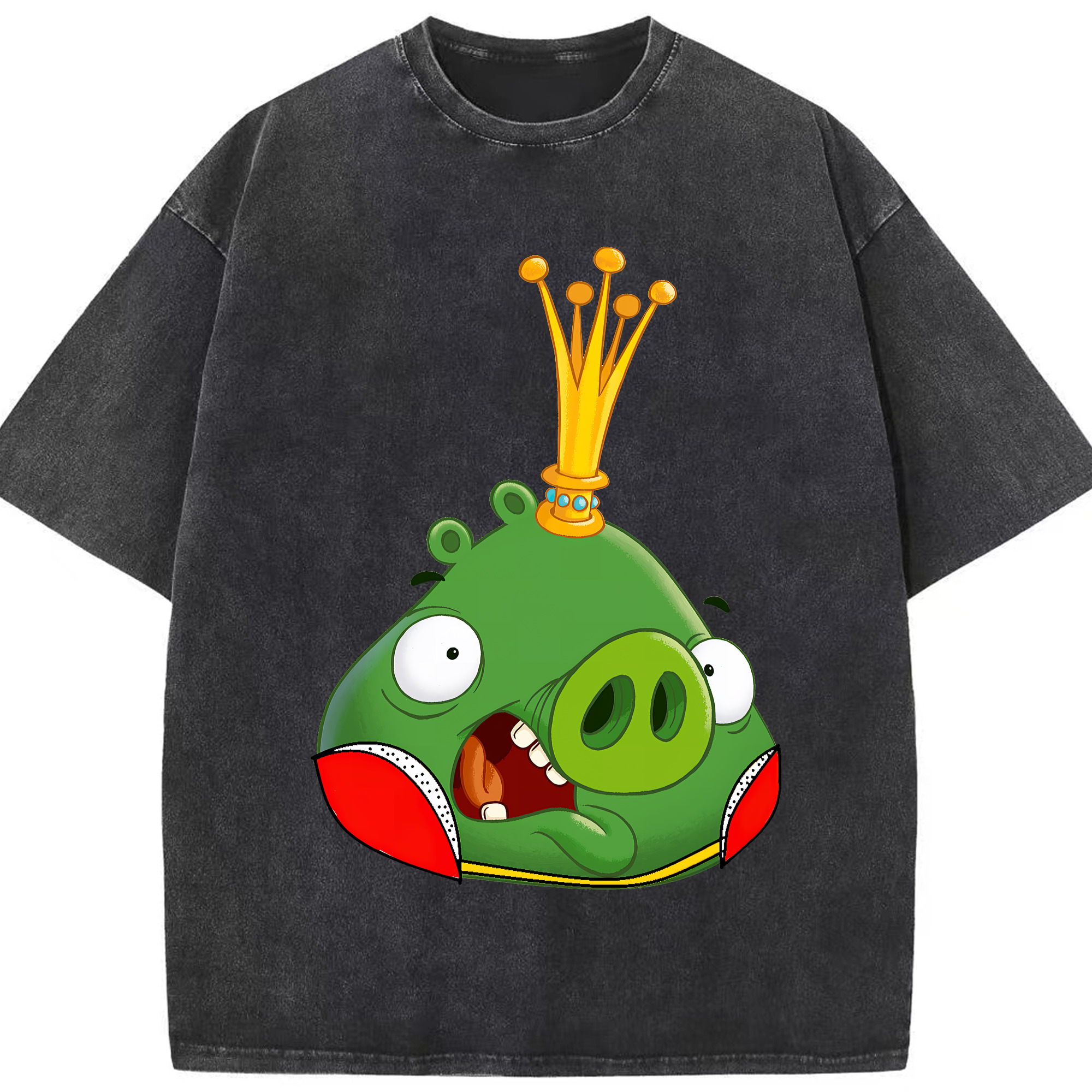 （画像用） Angry Birds アングリーバード 綿100% ヴィンテージ風 半袖Tシャツ（フロントプリント）