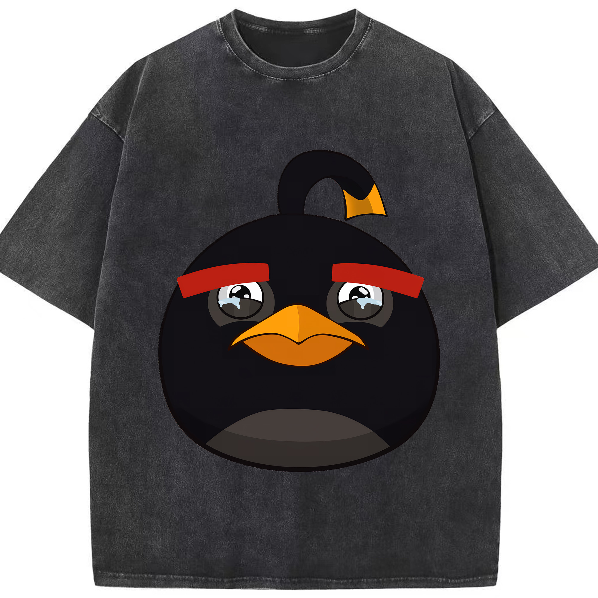 （画像用） Angry Birds アングリーバード 綿100% ヴィンテージ風 半袖Tシャツ（フロントプリント）