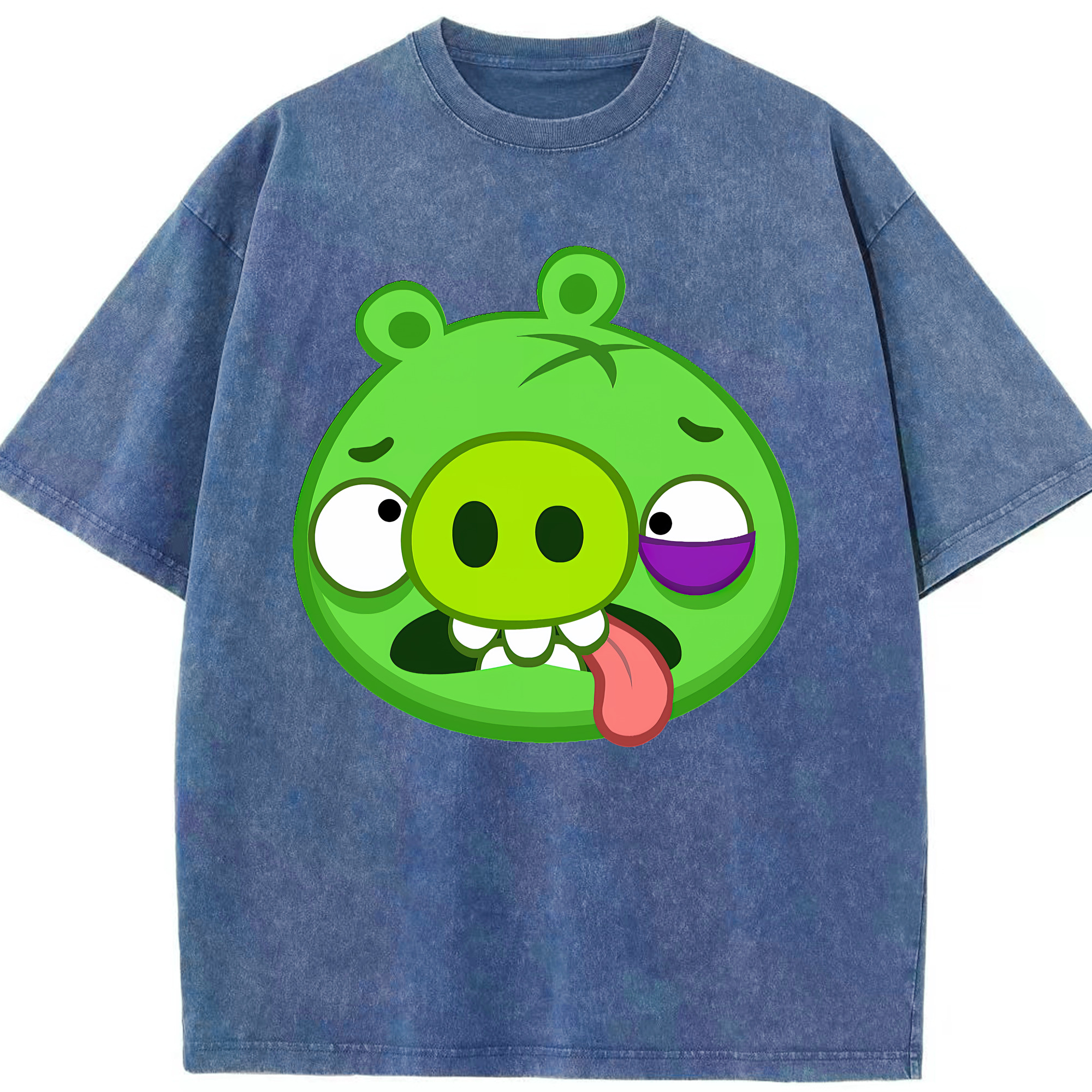 （画像用） Angry Birds アングリーバード 綿100% ヴィンテージ風 半袖Tシャツ（フロントプリント）