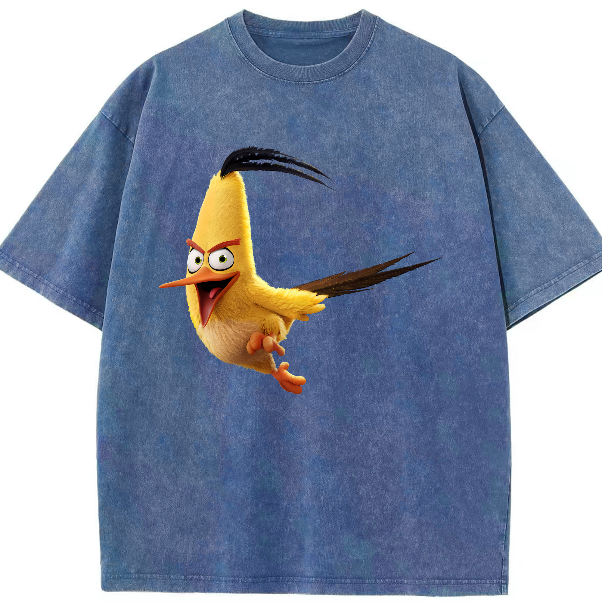 （画像用） Angry Birds アングリーバード 綿100% ヴィンテージ風 半袖Tシャツ（フロントプリント）