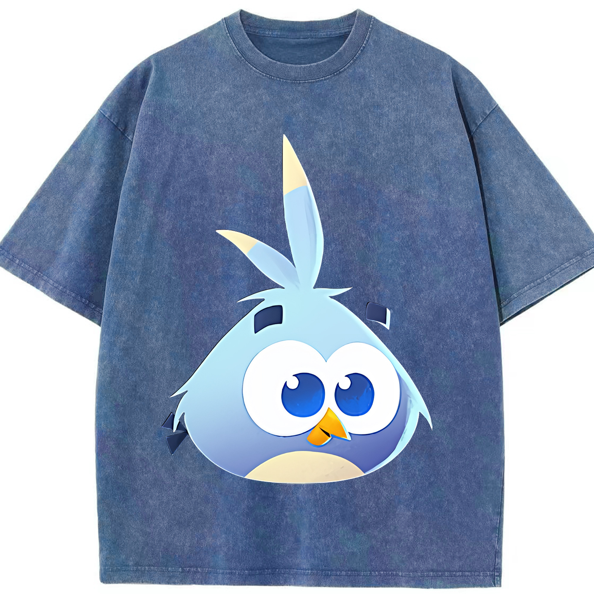 （画像用） Angry Birds アングリーバード 綿100% ヴィンテージ風 半袖Tシャツ（フロントプリント）