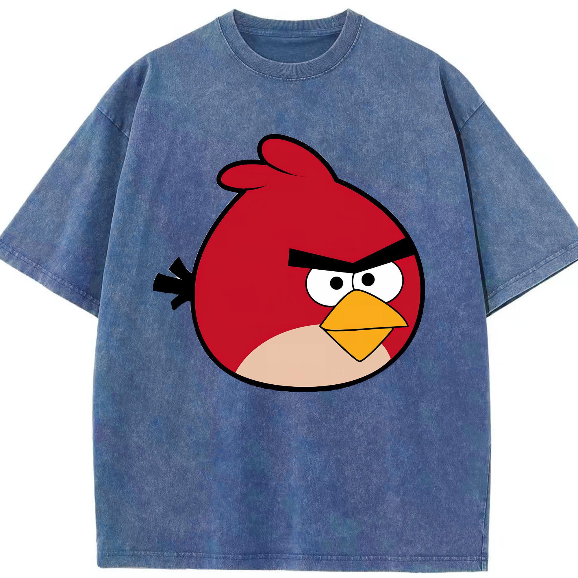 （画像用） Angry Birds アングリーバード 綿100% ヴィンテージ風 半袖Tシャツ（フロントプリント）